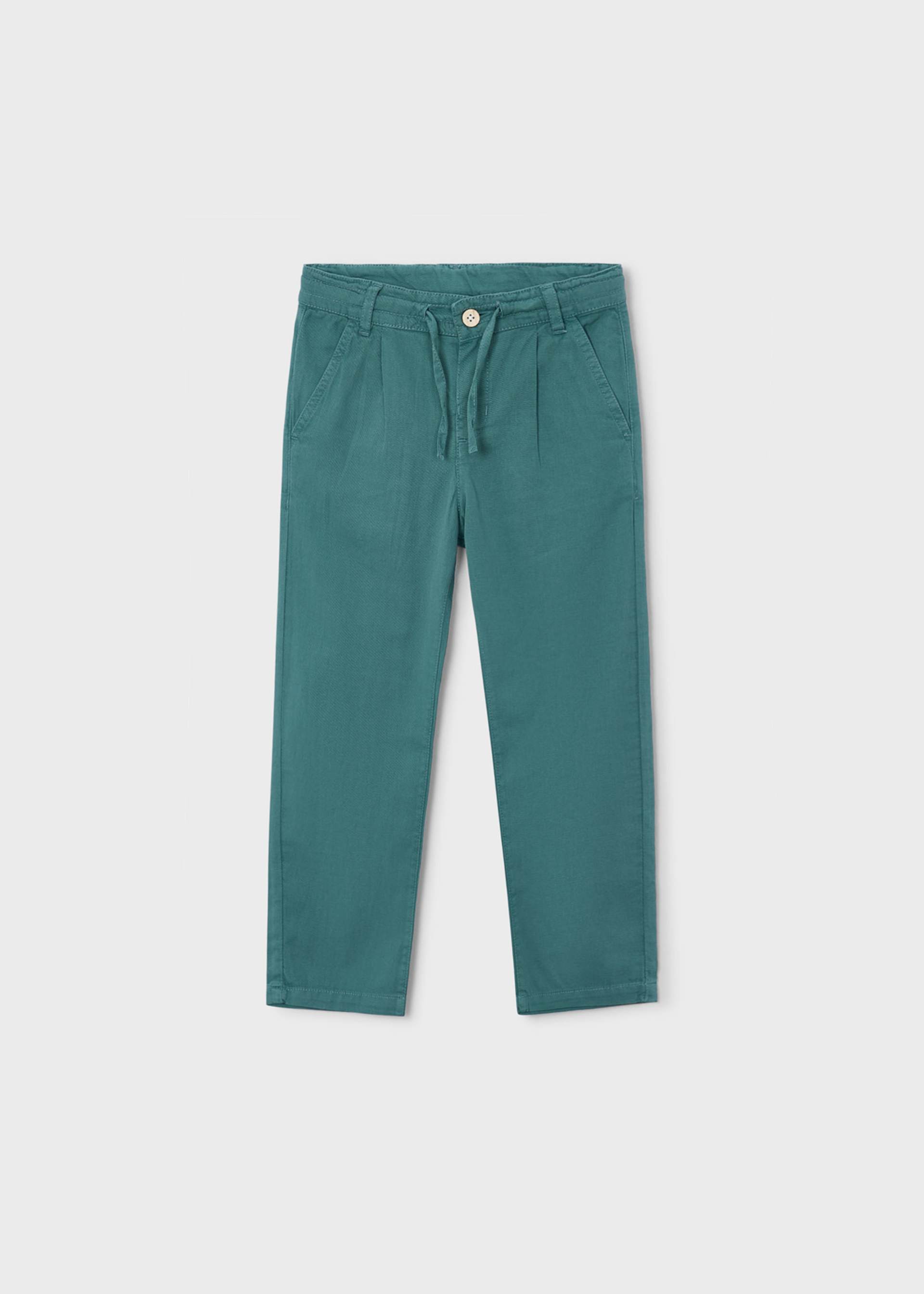 Boy Linen Relaxed Chino Pants