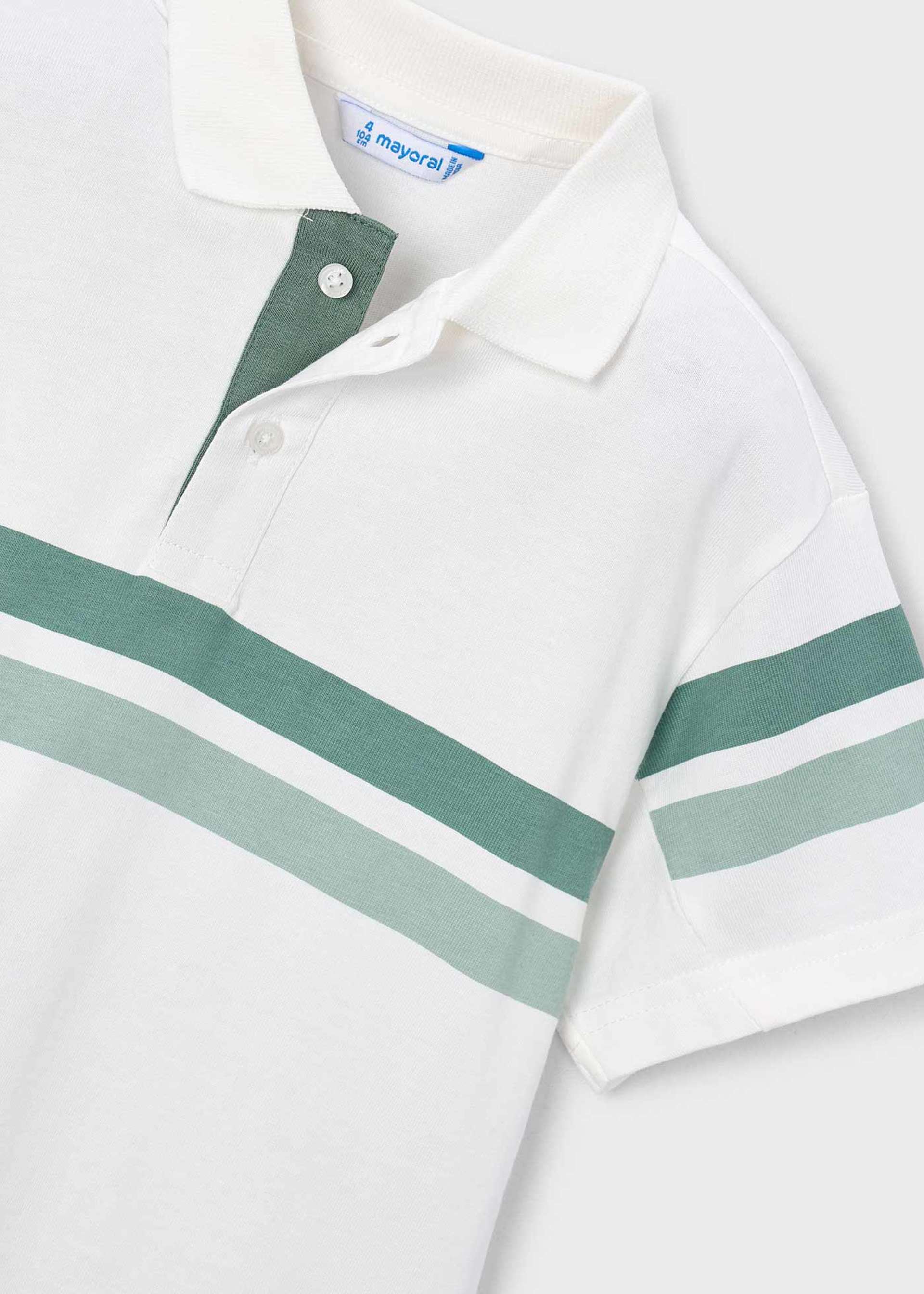 Polo con bandas decorativas niño