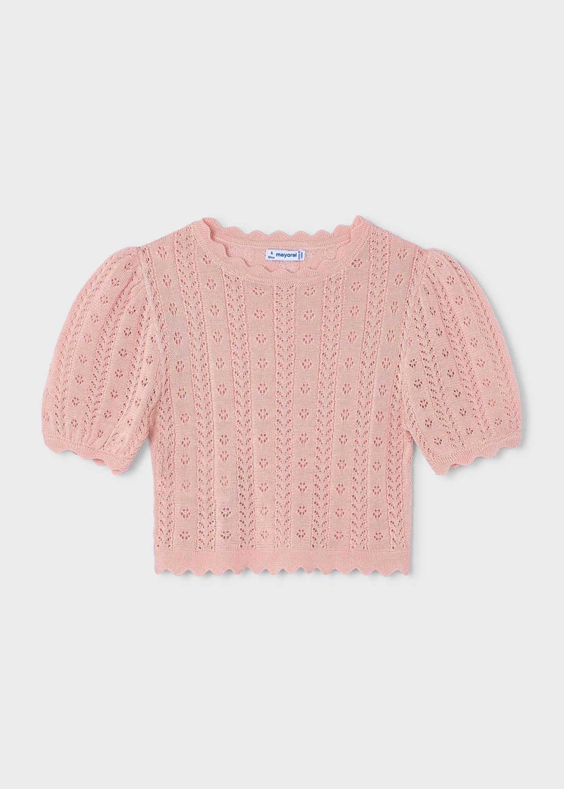 Camiseta cuello ondas niña