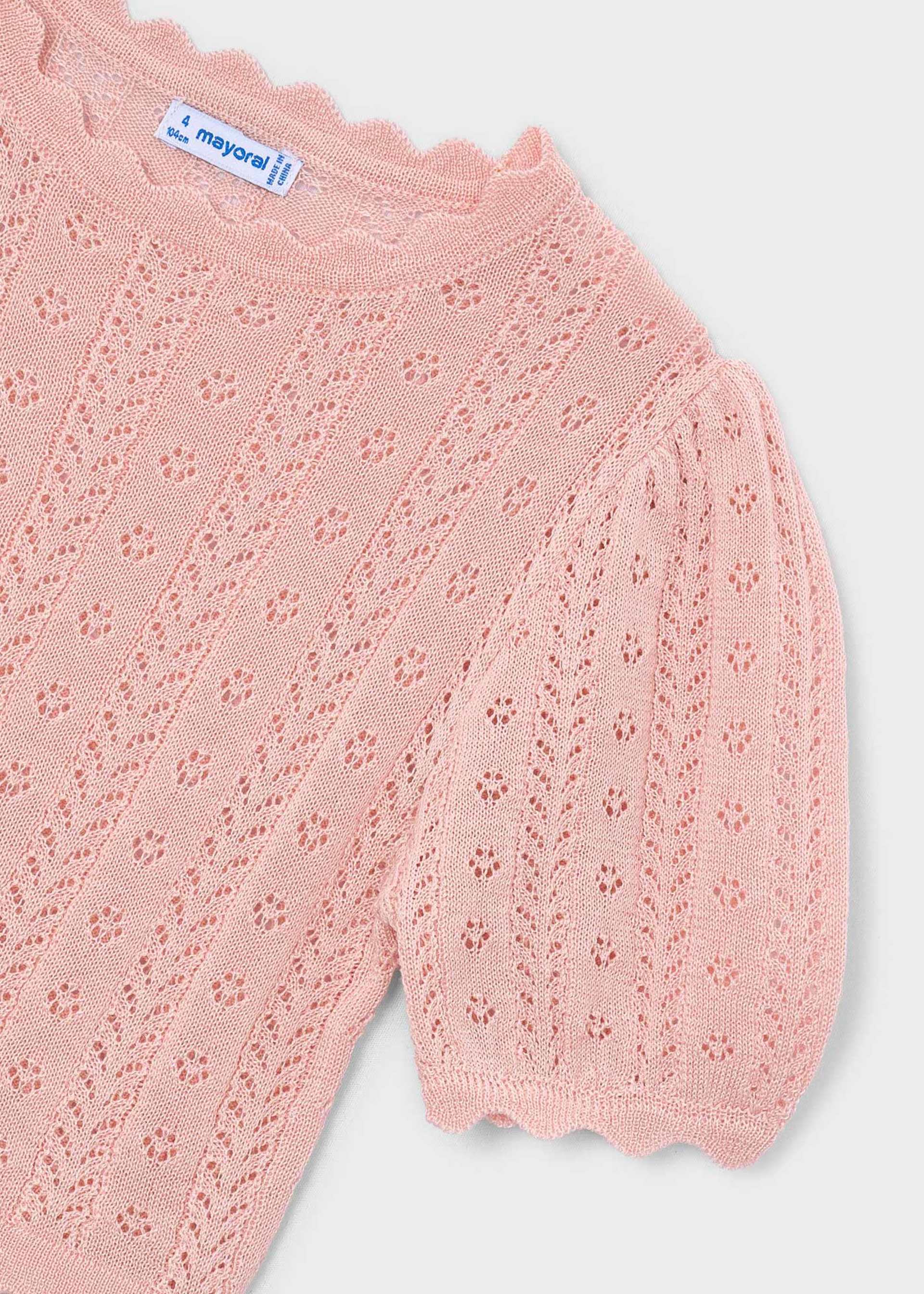 Camiseta cuello ondas niña