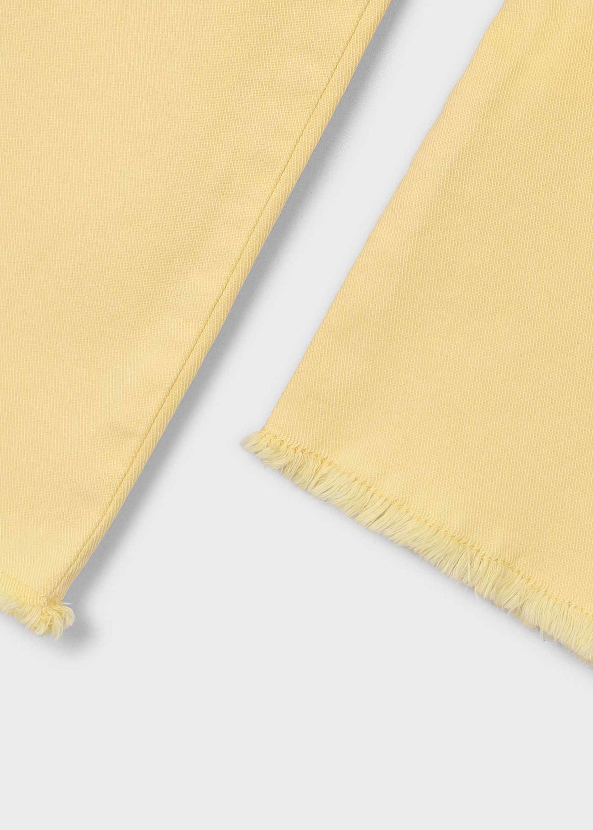 Wide leg twill pants