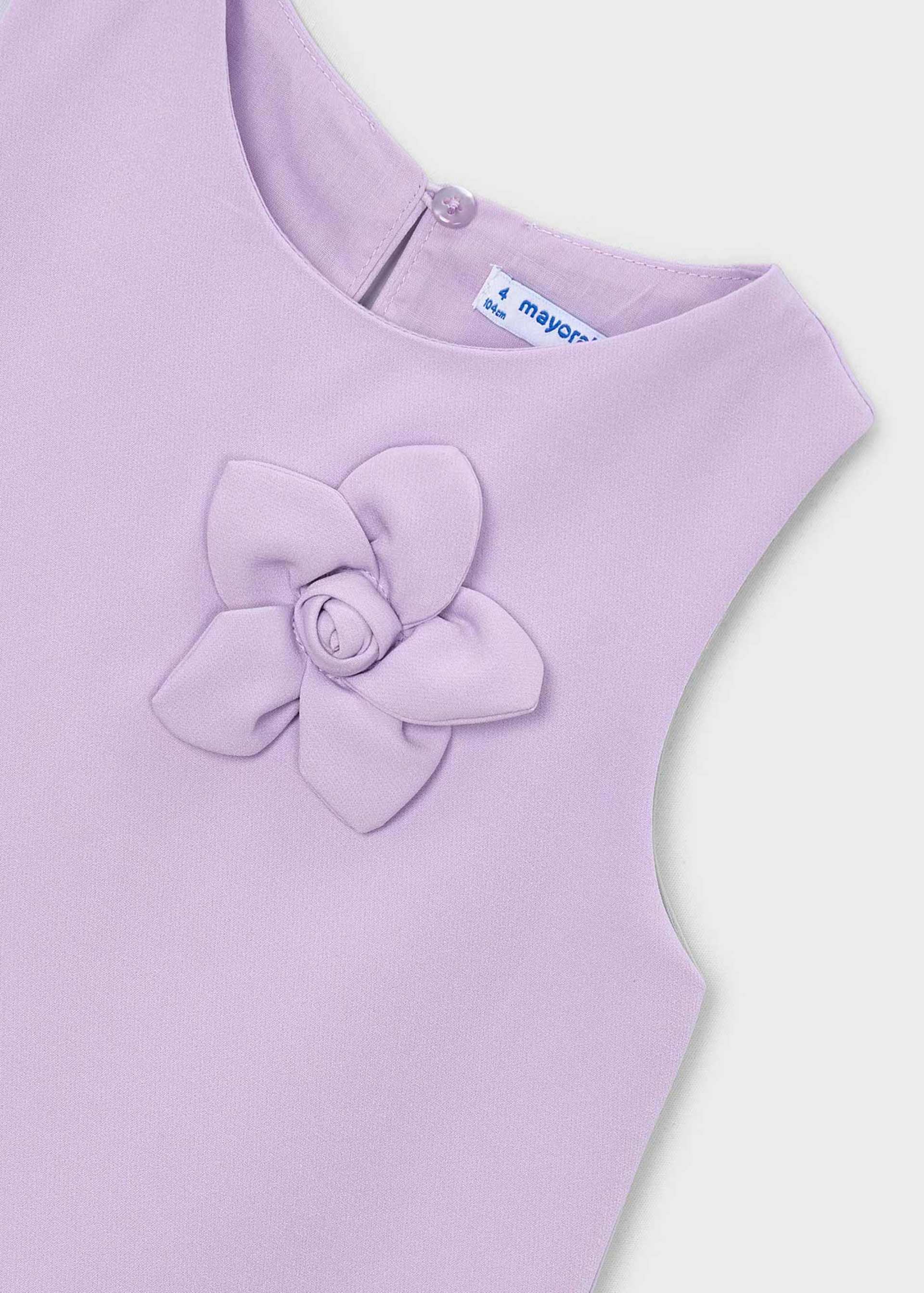 Kleid Blumenapplikation Mädchen