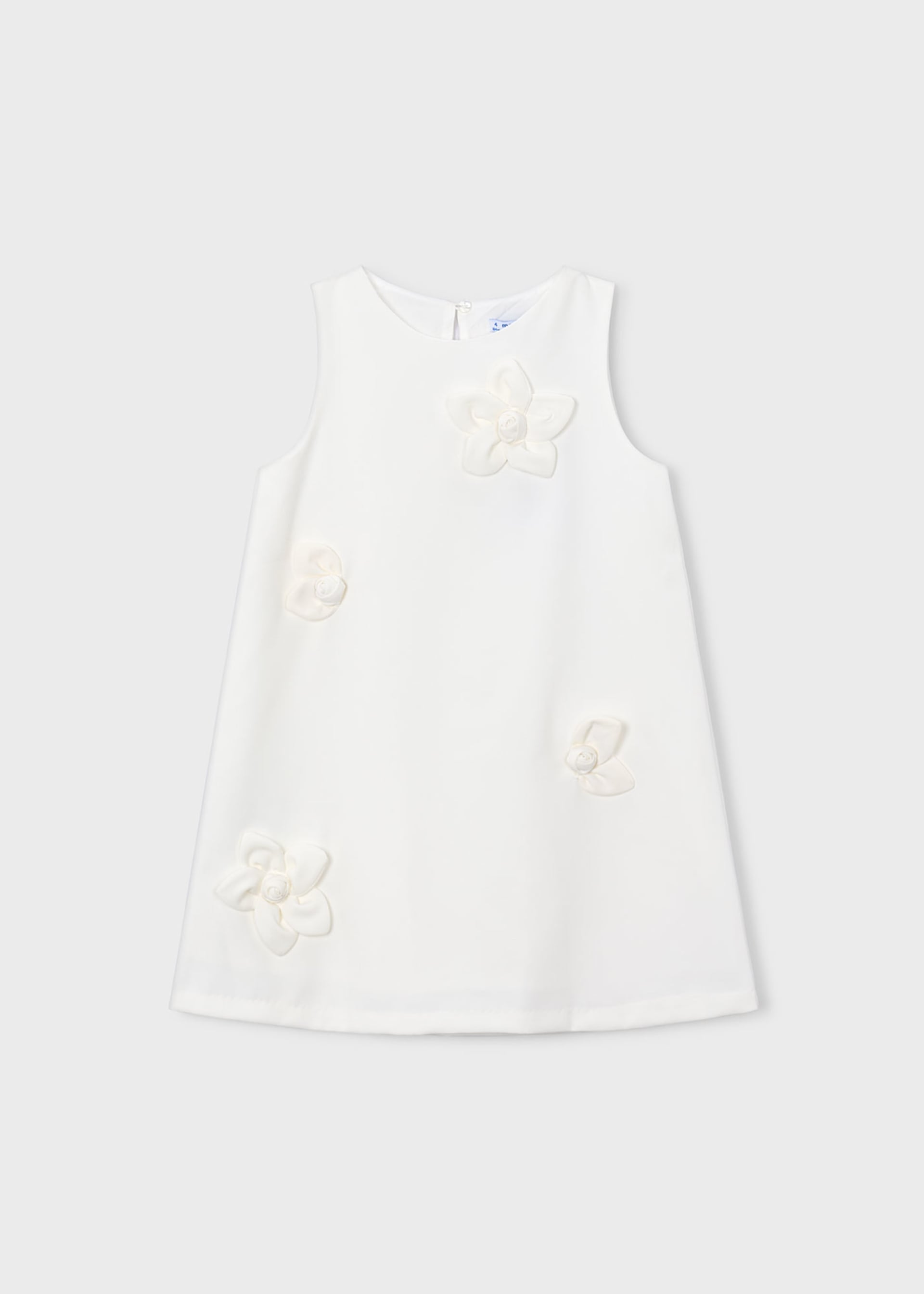 Girl Flower Applique Dress