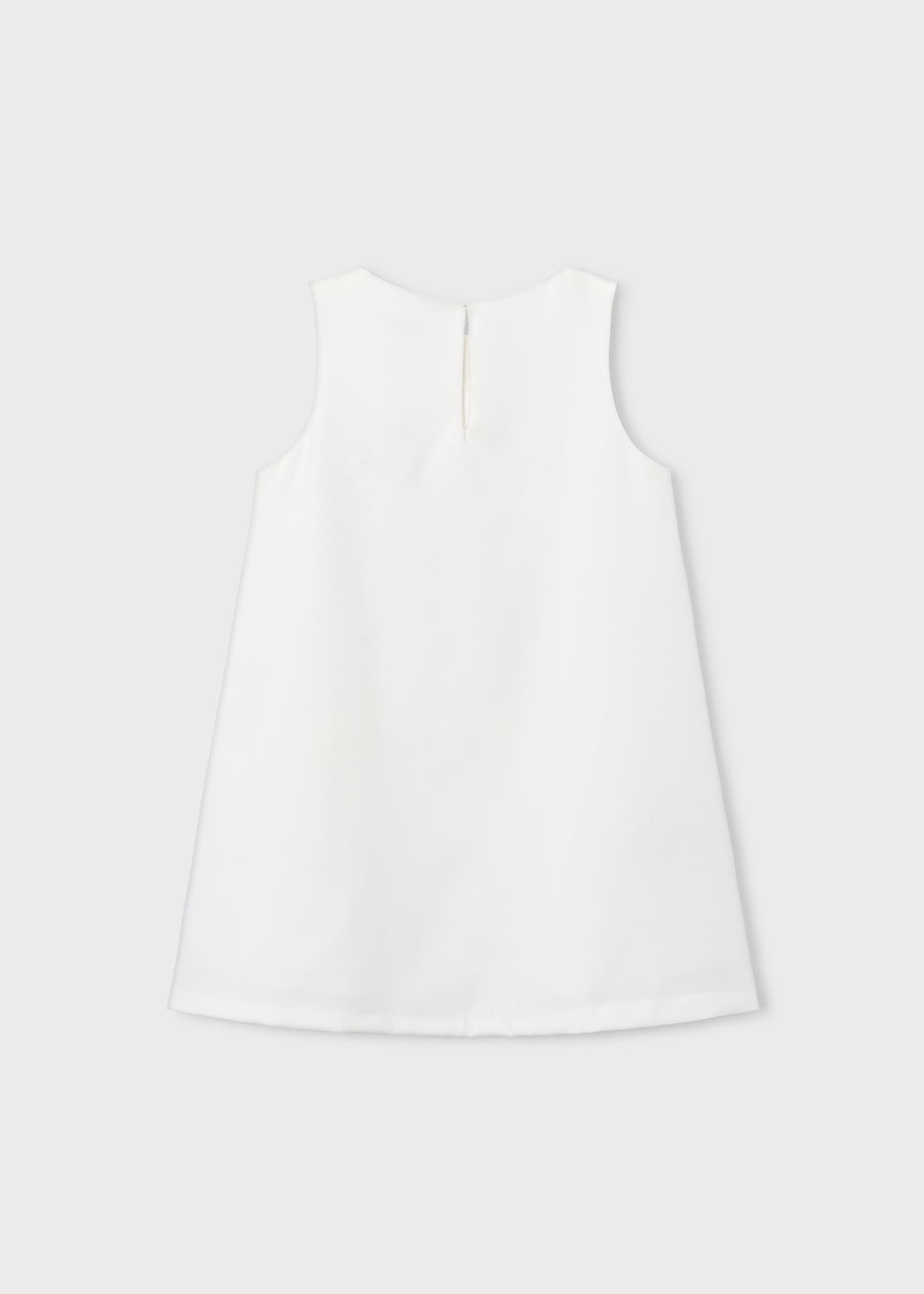 Vestito applicazione floreale bambina