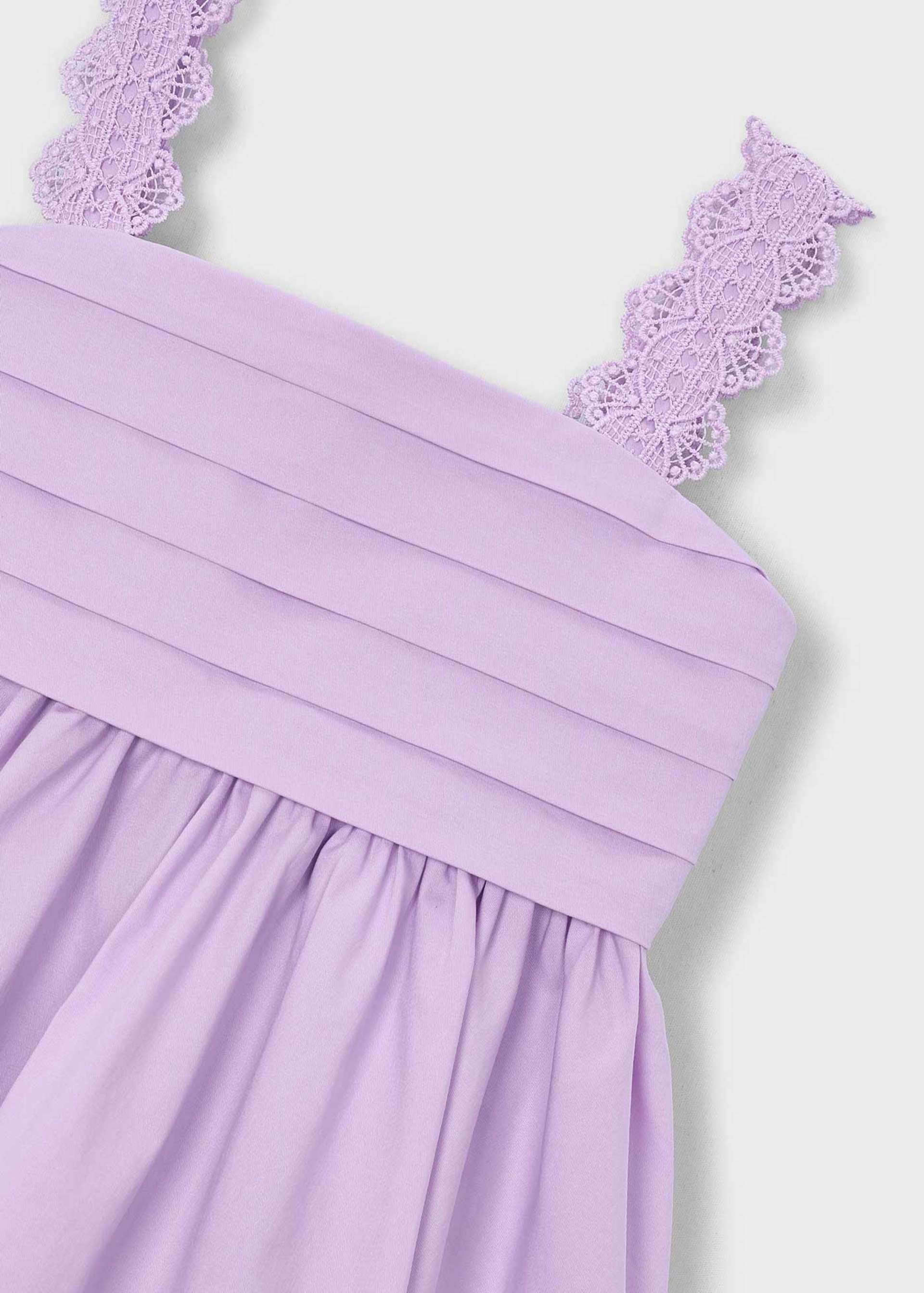 Vestido ceremonia satén niña