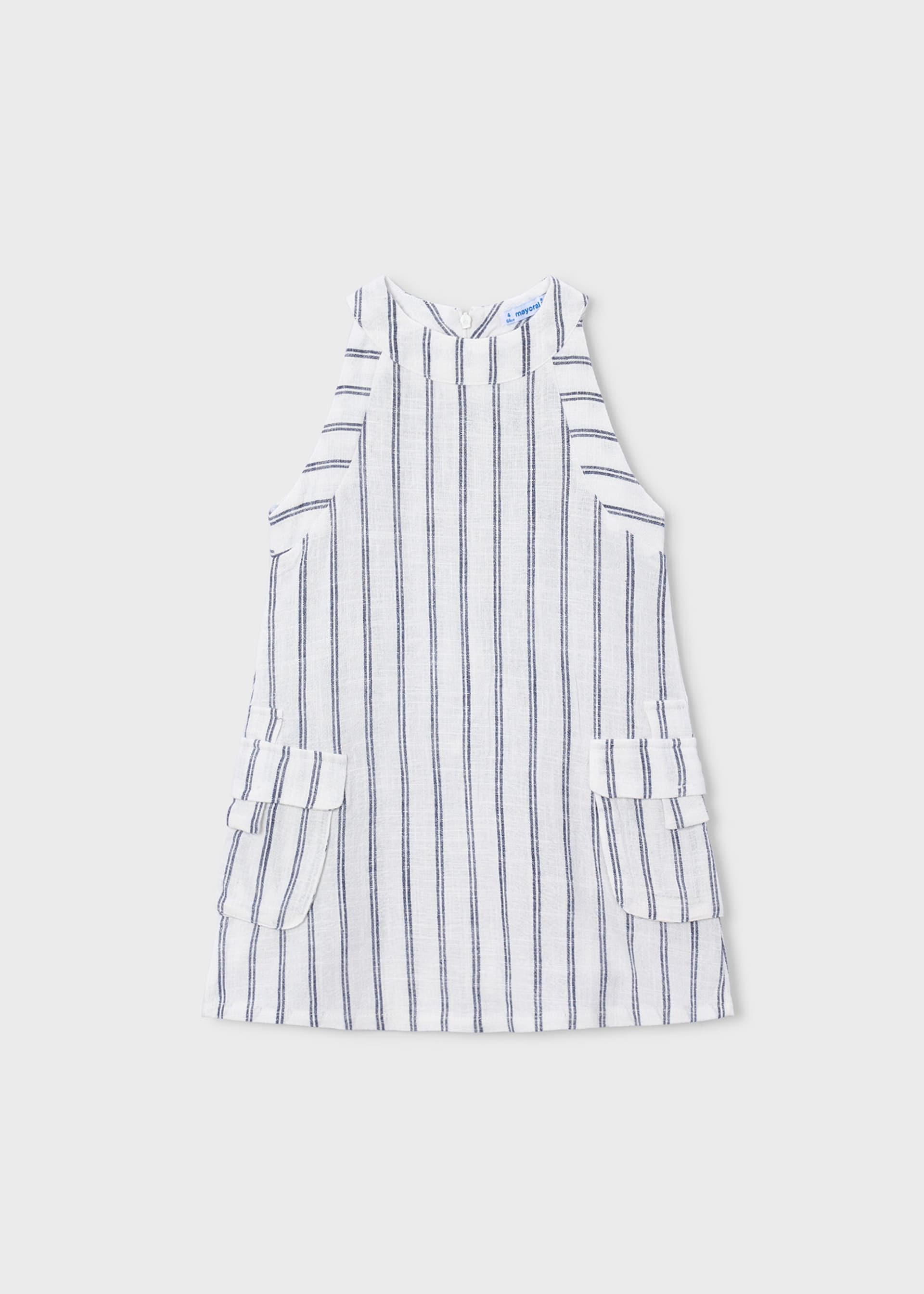 Vestido riscas menina