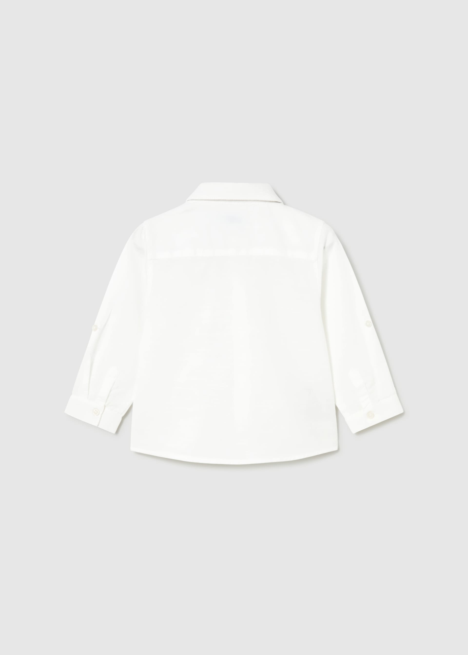 Camicia in lino manica lunga neonato