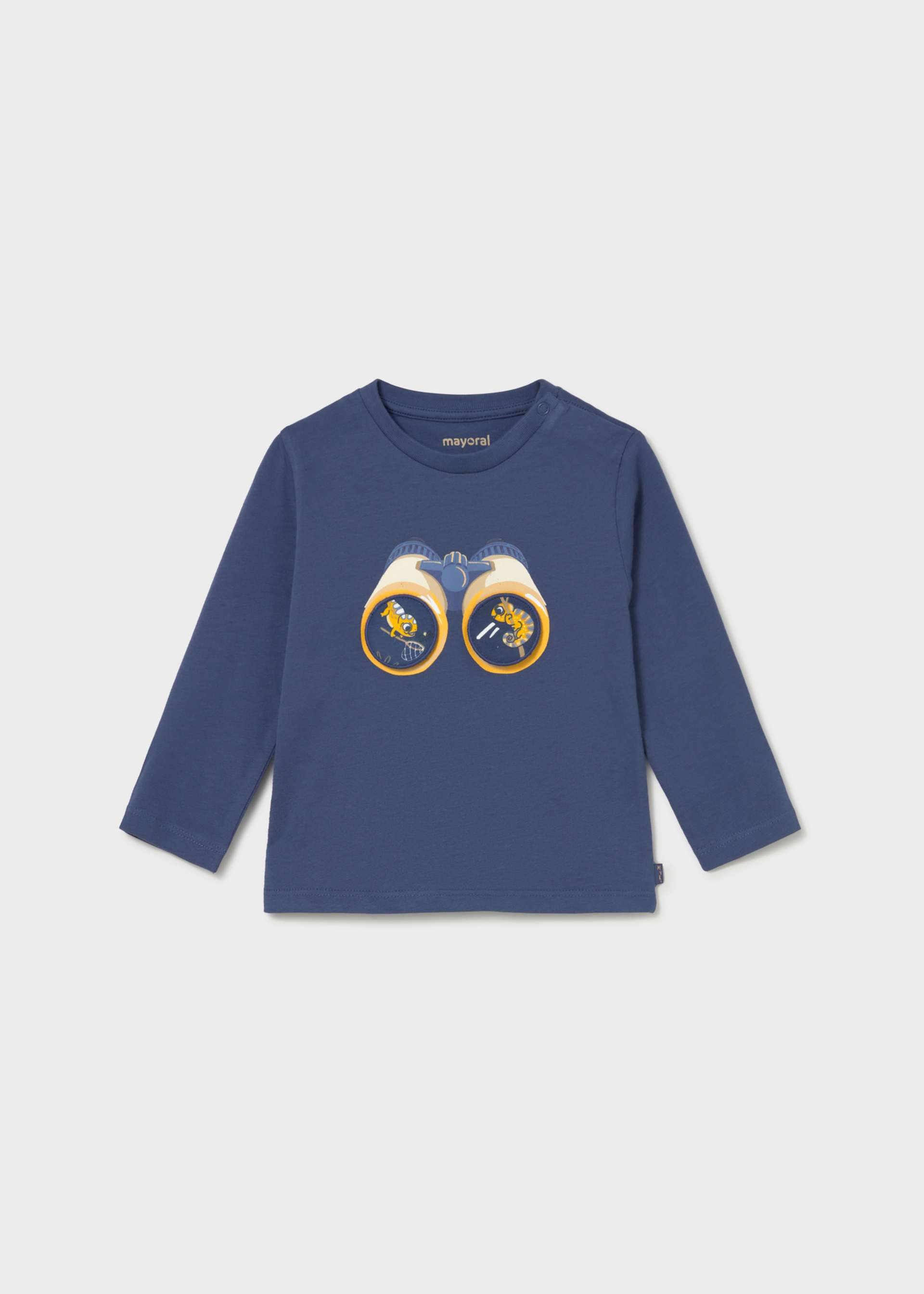 Camiseta interactiva prismáticos bebé