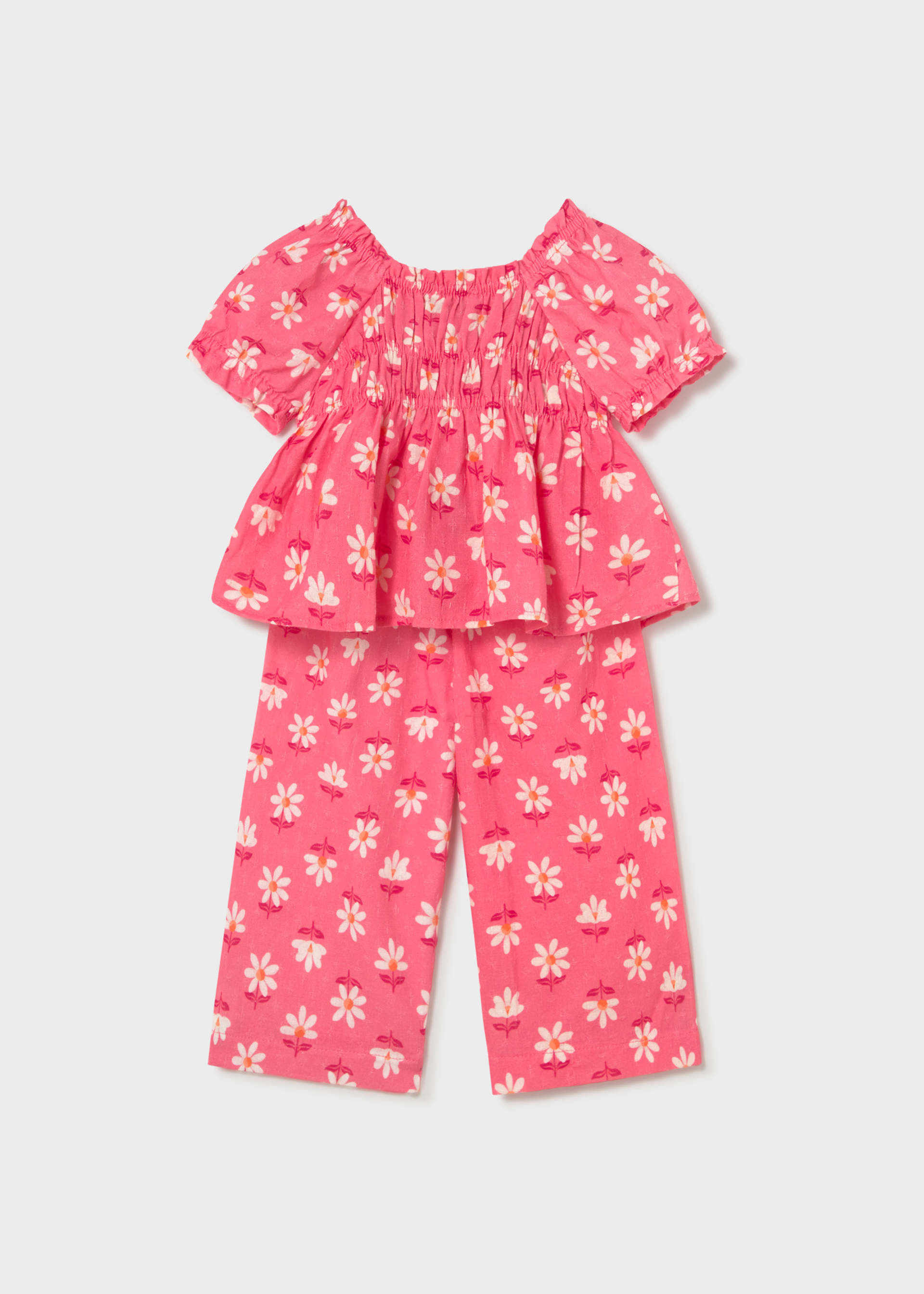Ensemble pantalon et blouse imprimée bébé