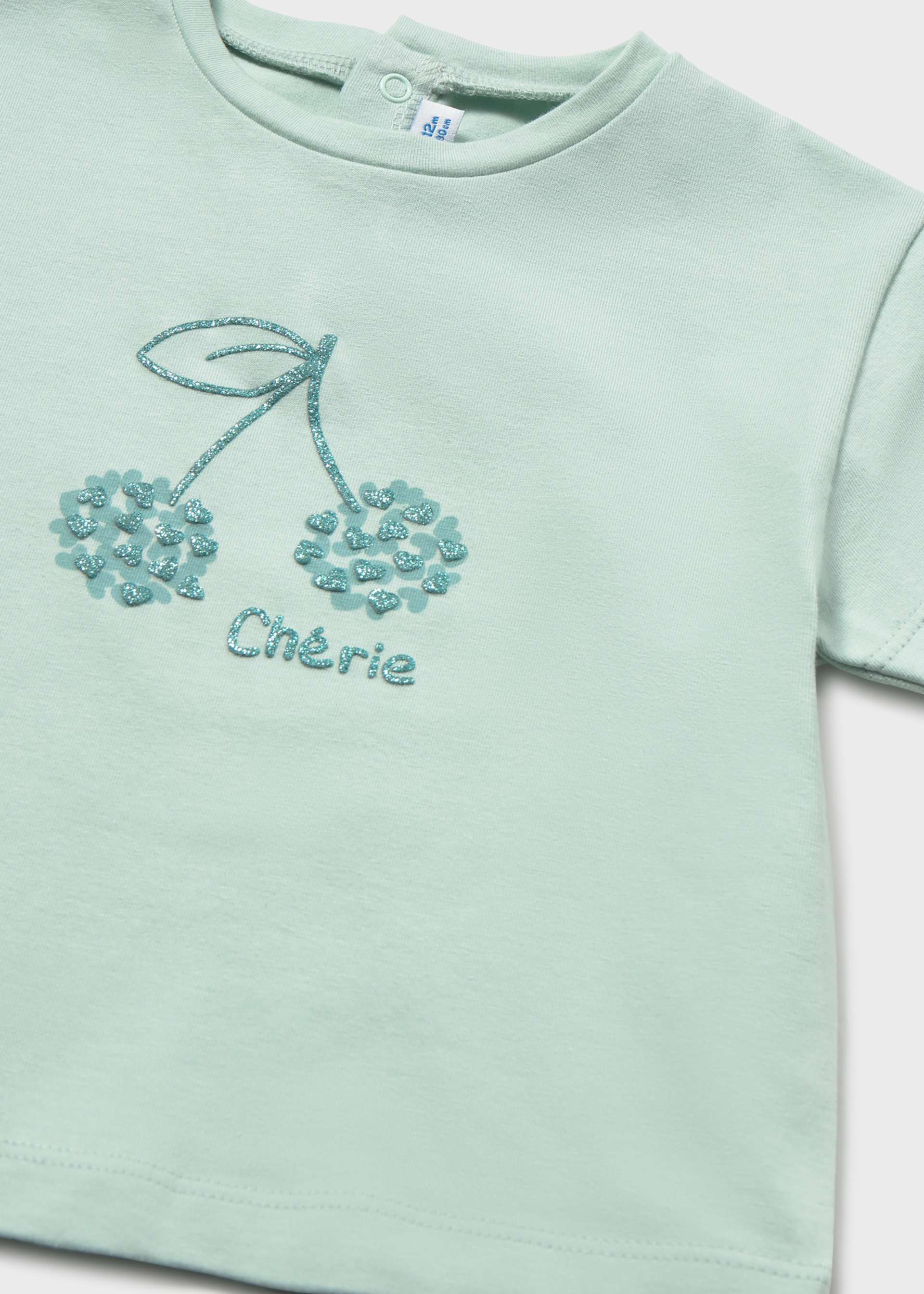 Playera cereza básica bebé