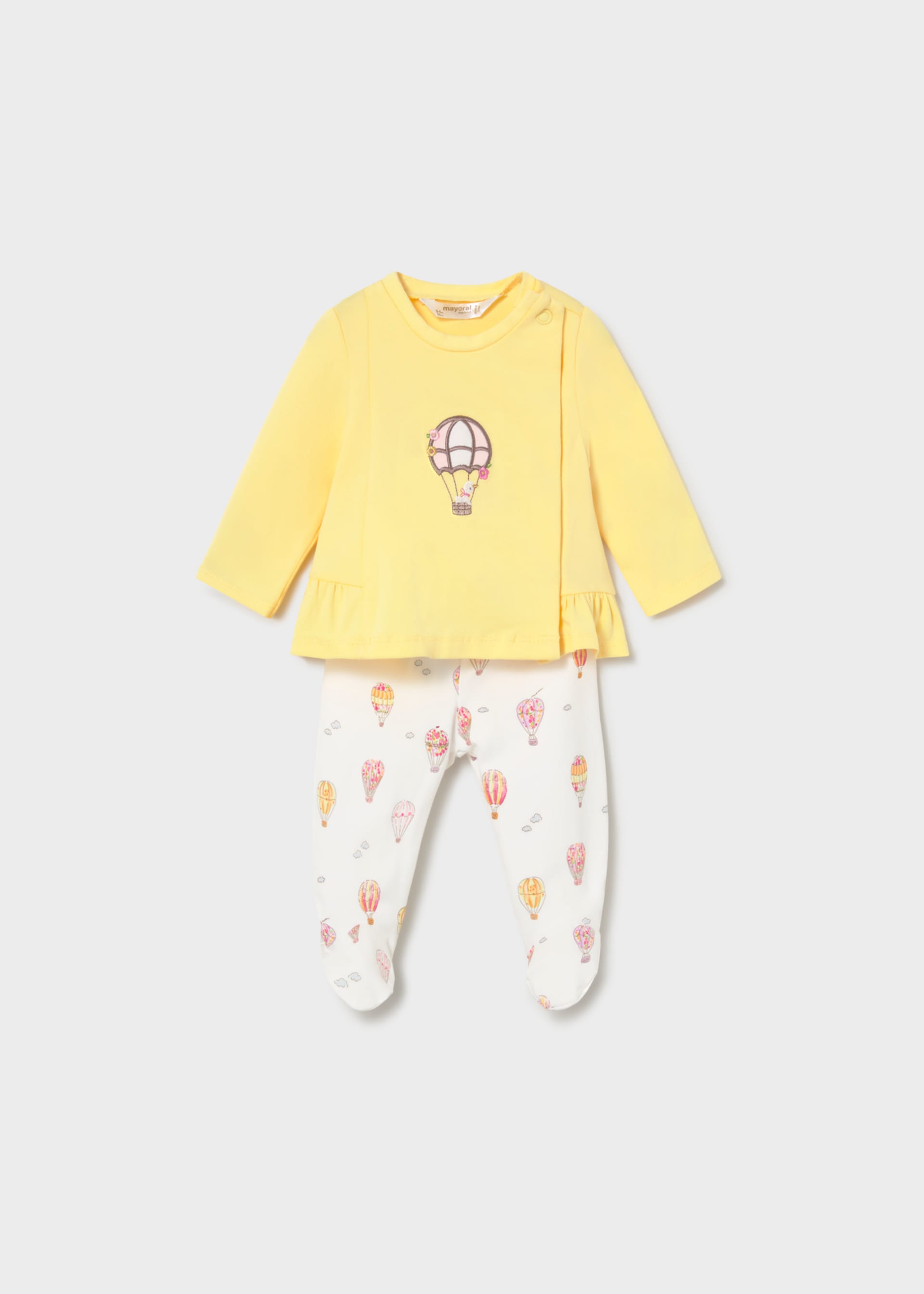 Newborn Girl Pants and T-shirt Set