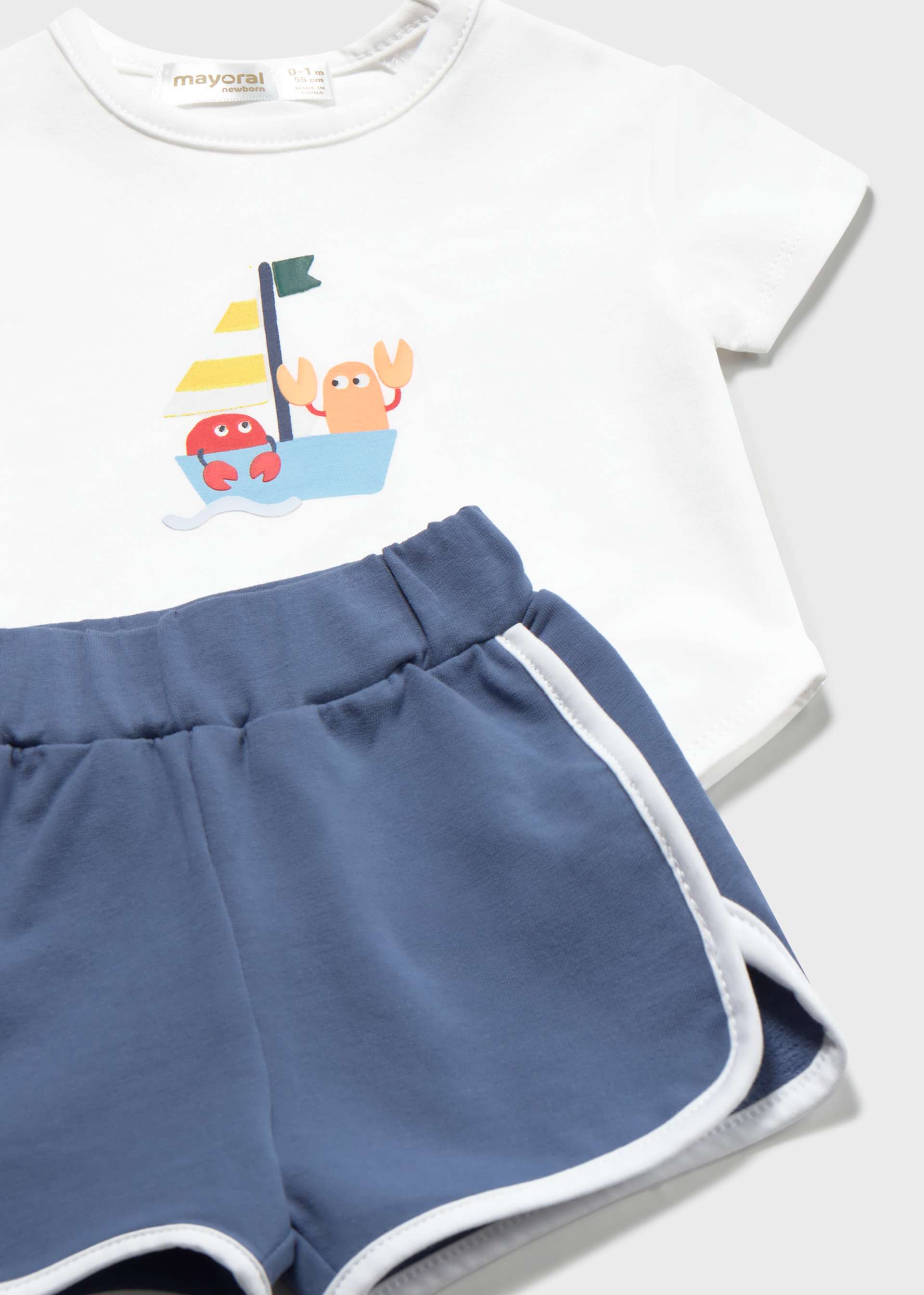 Completo 4 pezzi righe neonato