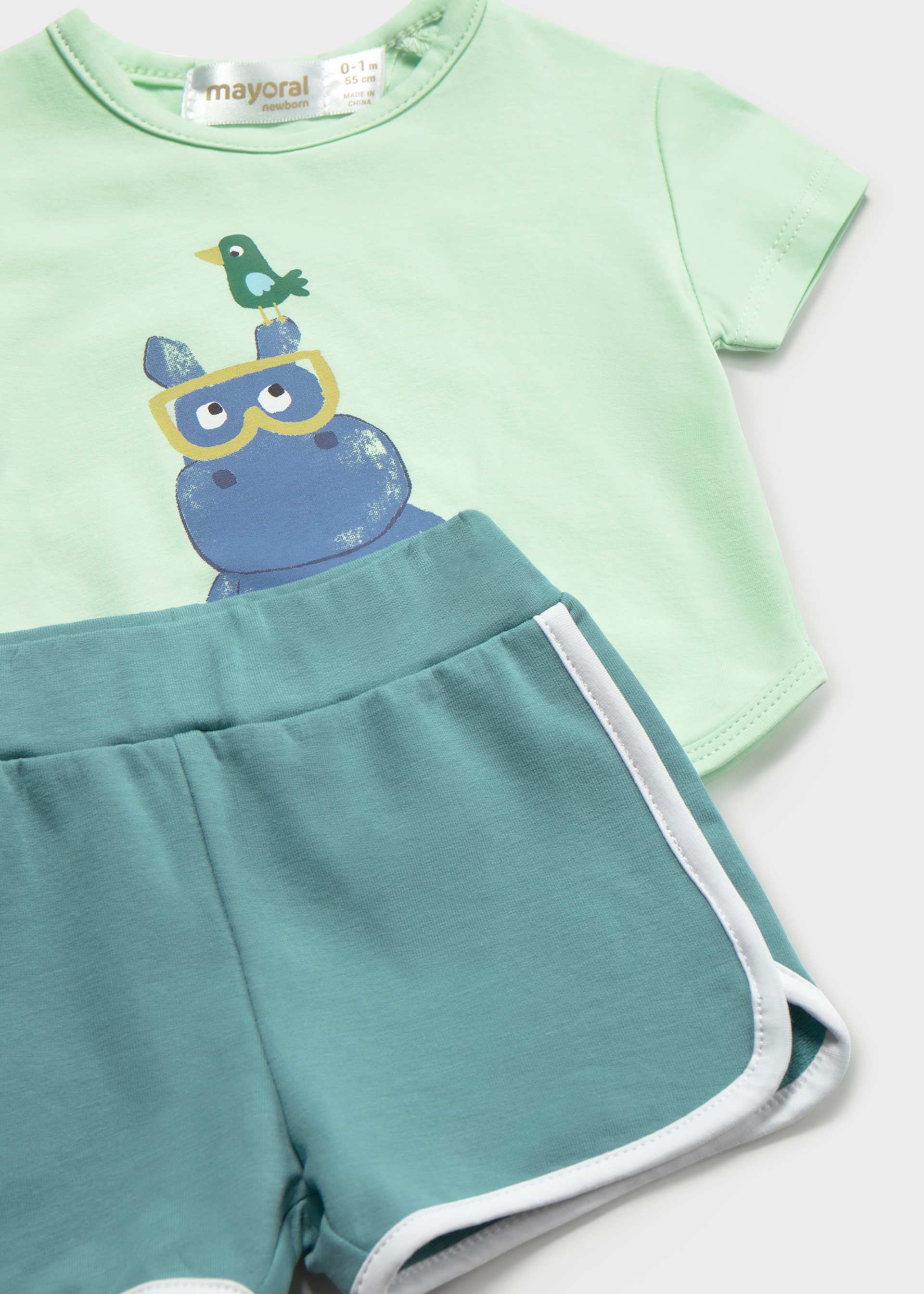 Newborn Boy 4-Piece Striped Set