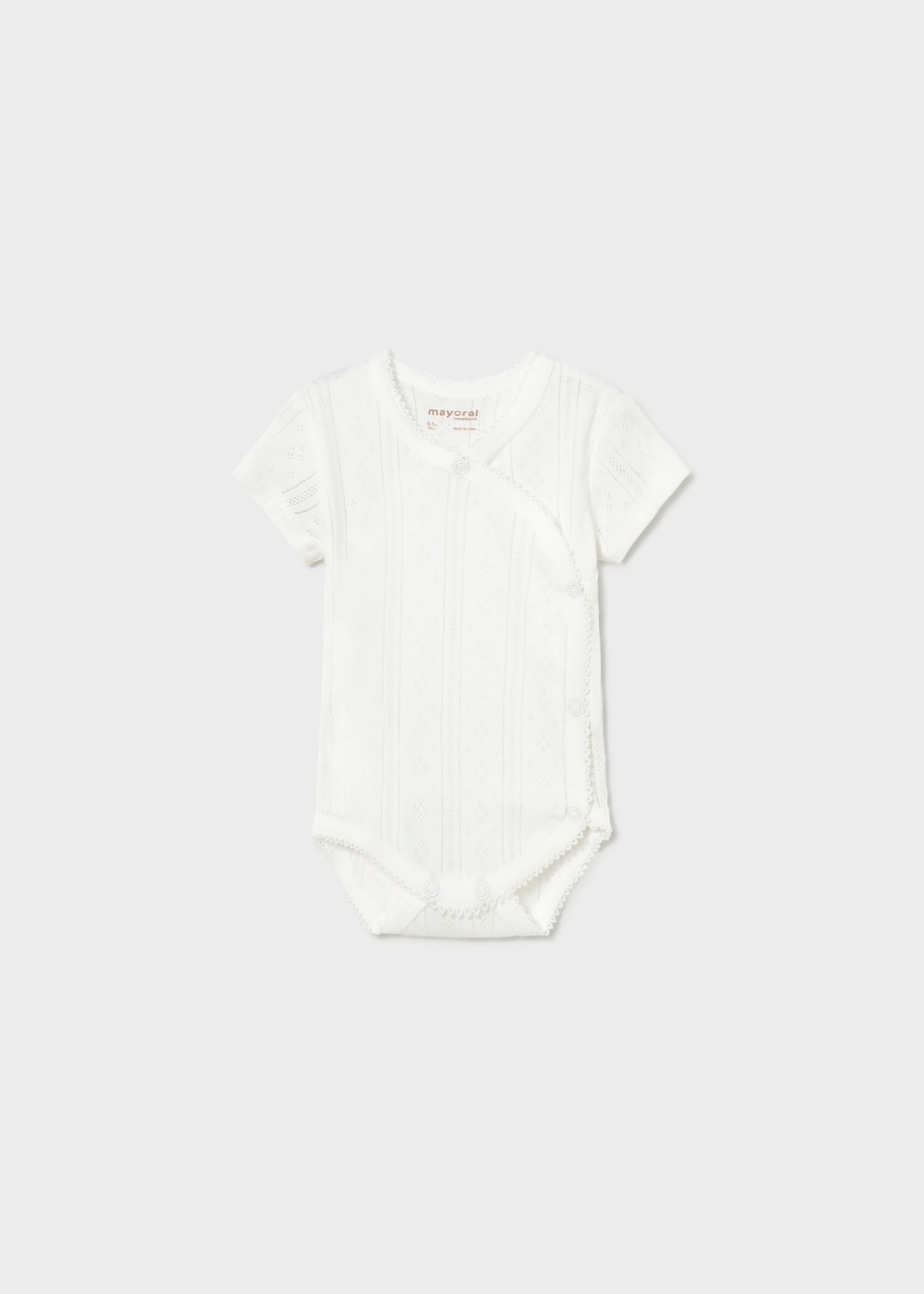 Newborn Girl Openwork Bodysuit
