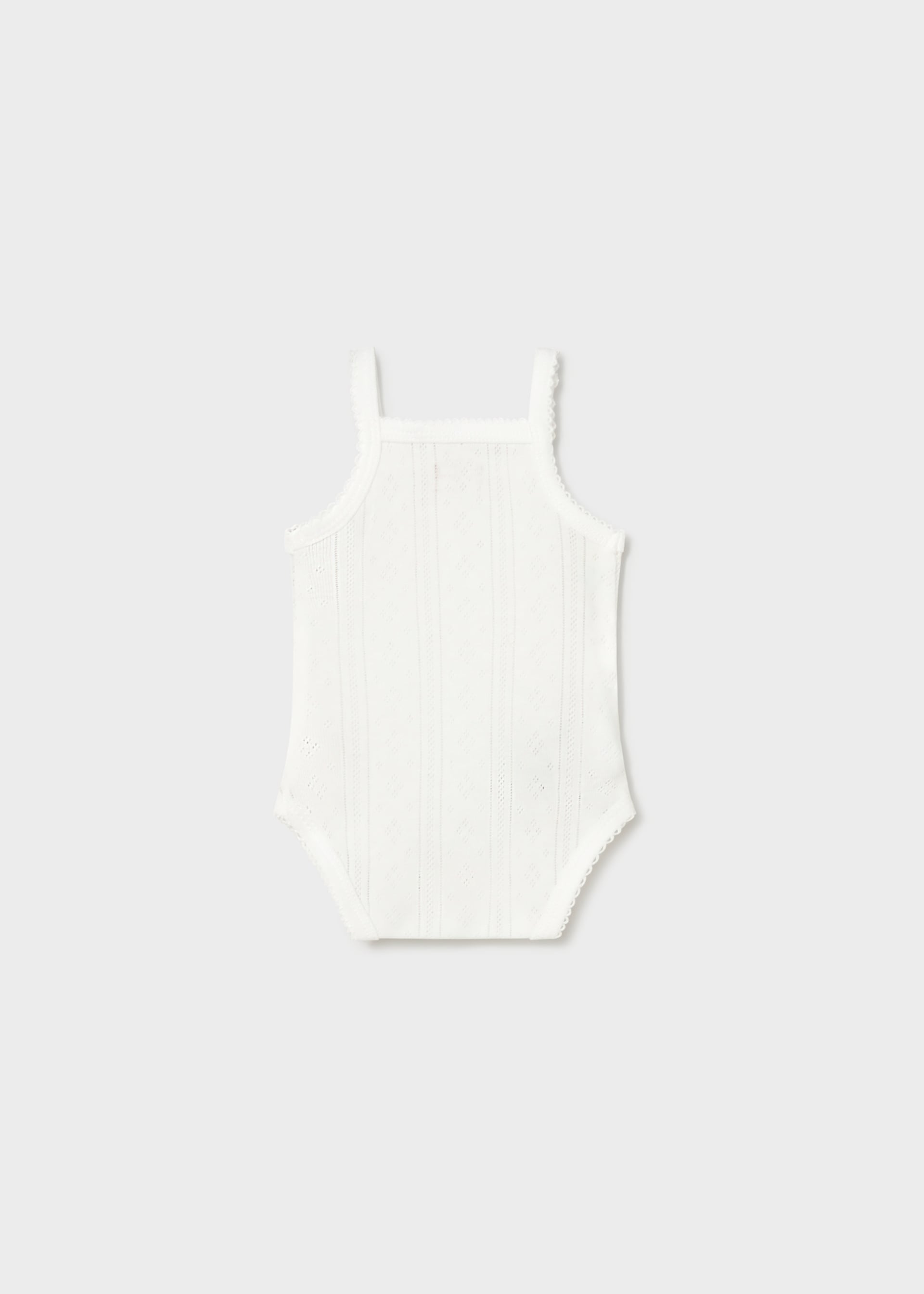 Body traforato con bretelle neonata