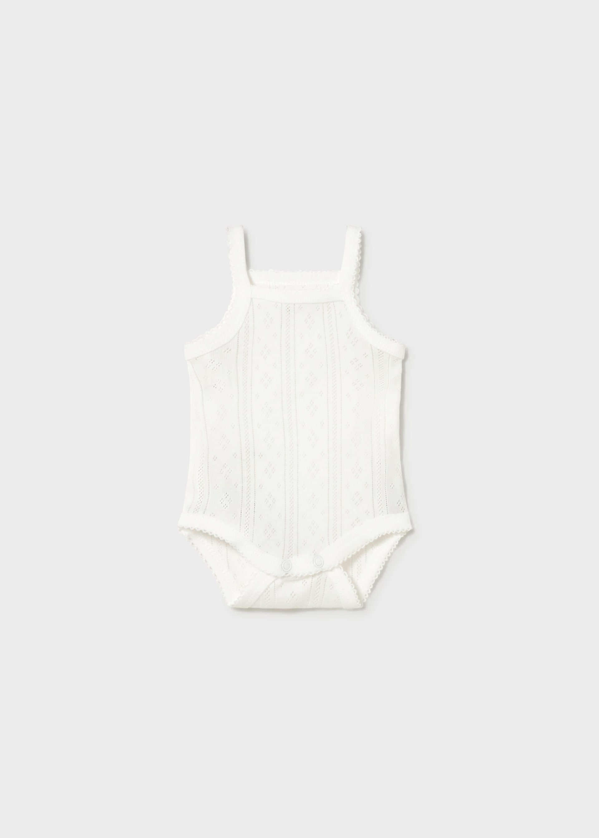 Body traforato con bretelle neonata