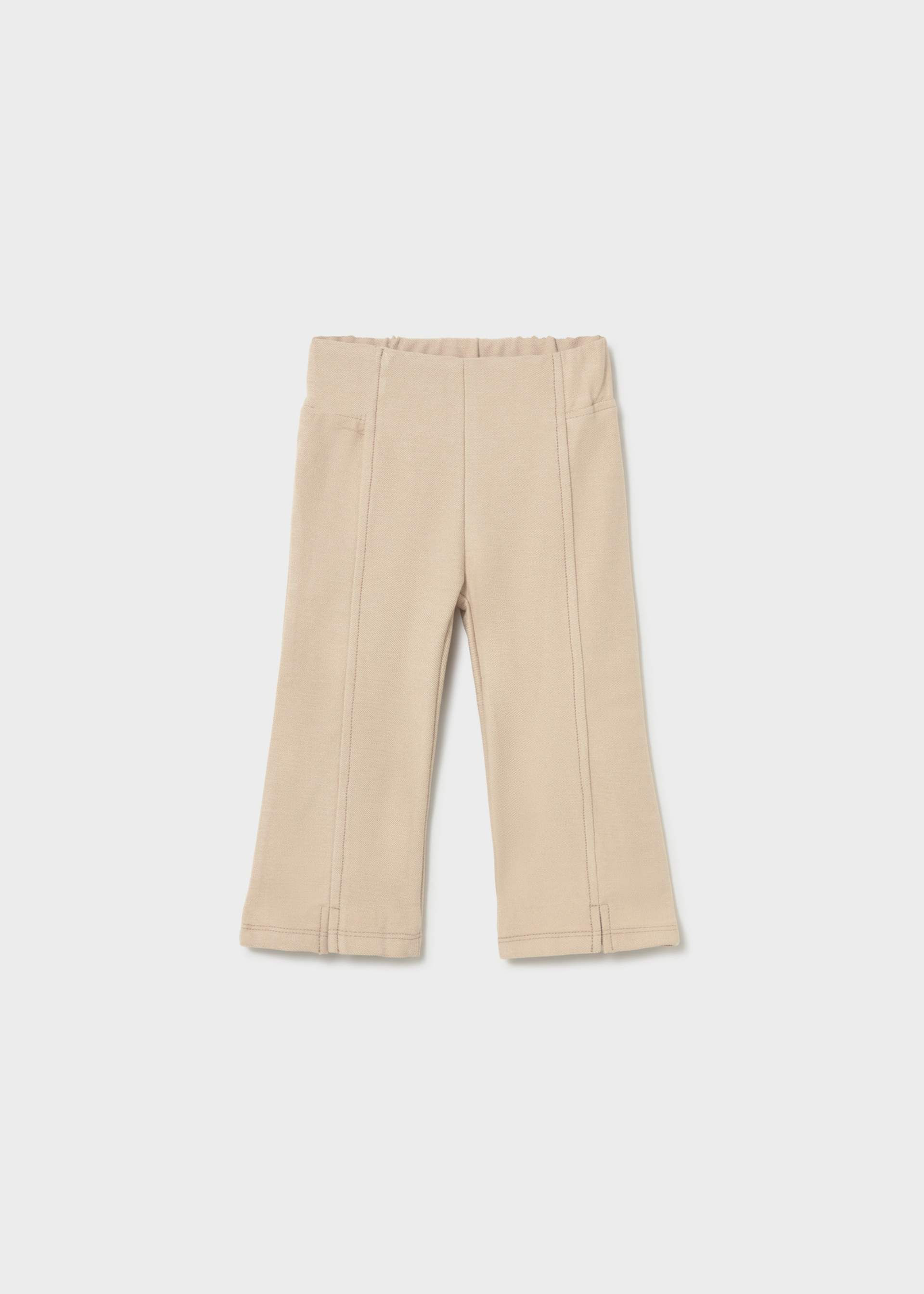 Legginsy z dzianiny z rozszerzanymi nogawkami dla niemowlęcia