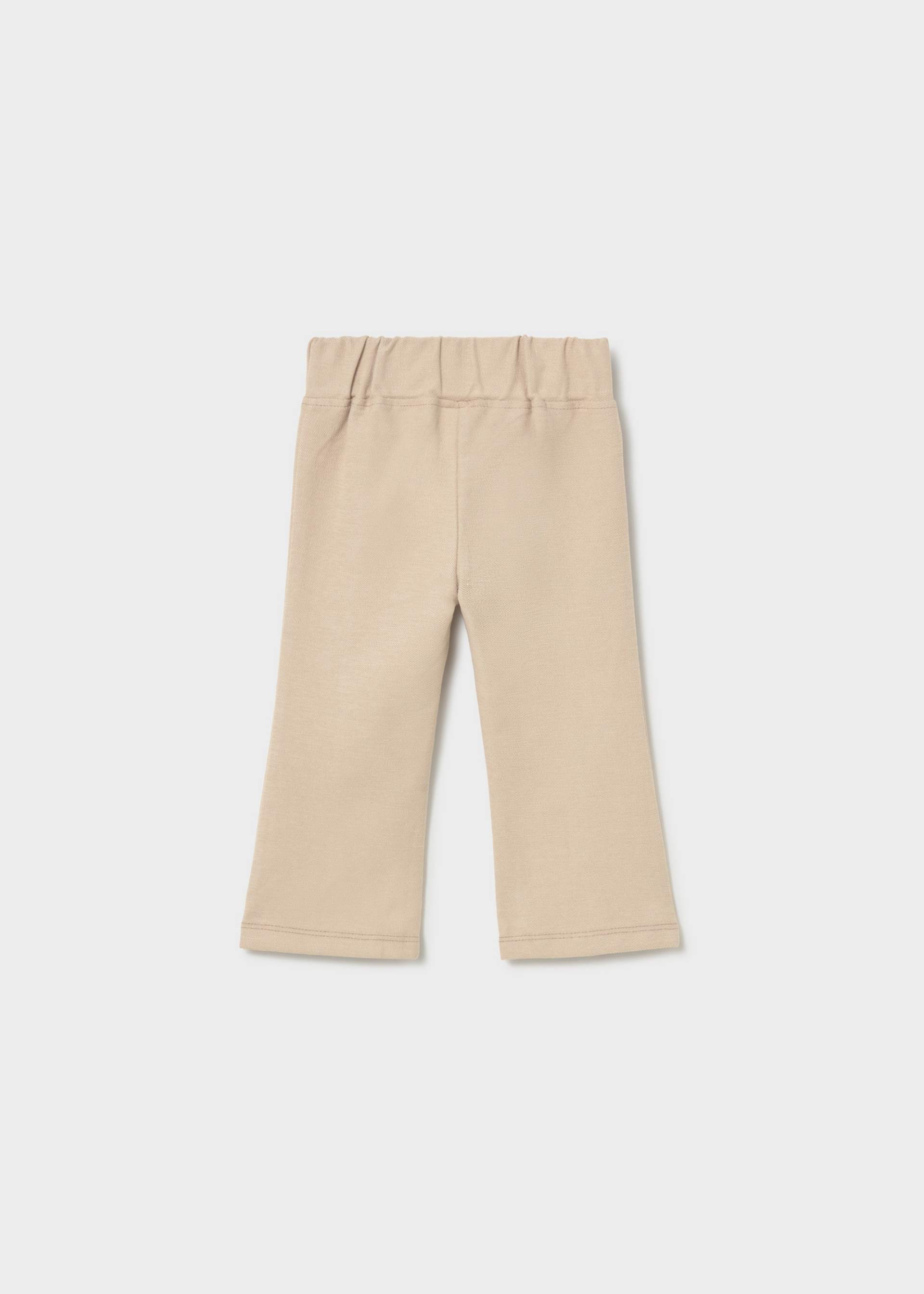 Legginsy z dzianiny z rozszerzanymi nogawkami dla niemowlęcia
