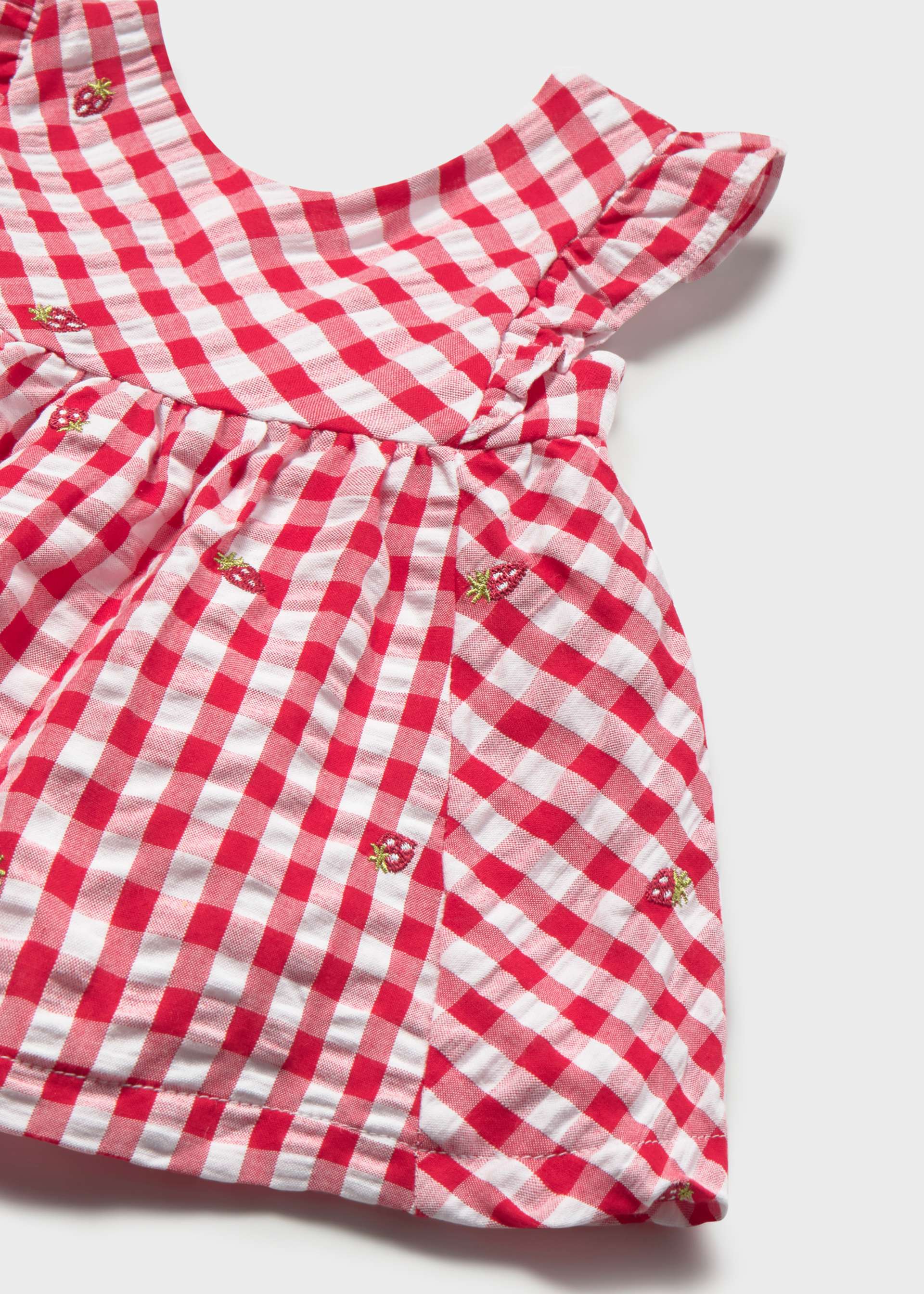 Vestido con cubrepañal recién nacida