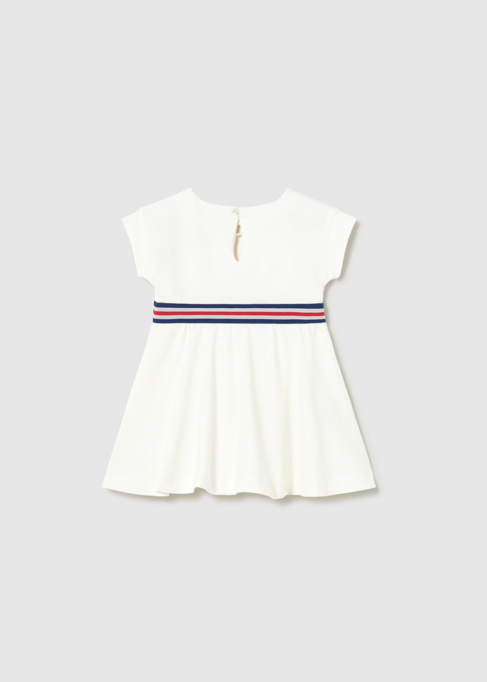 Vestido con detalle a contraste bebé