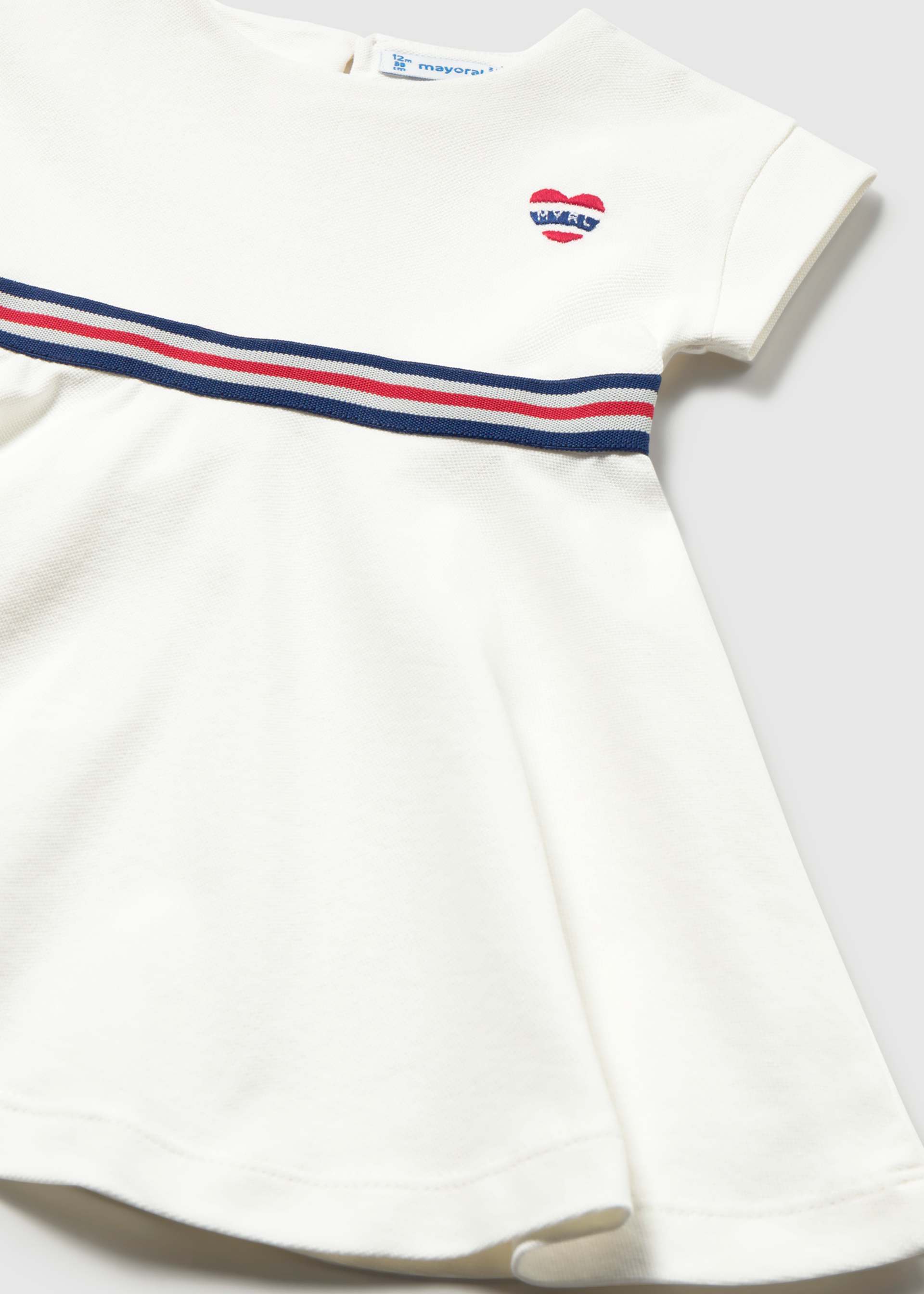 Baby Dress with Contrast Waistband