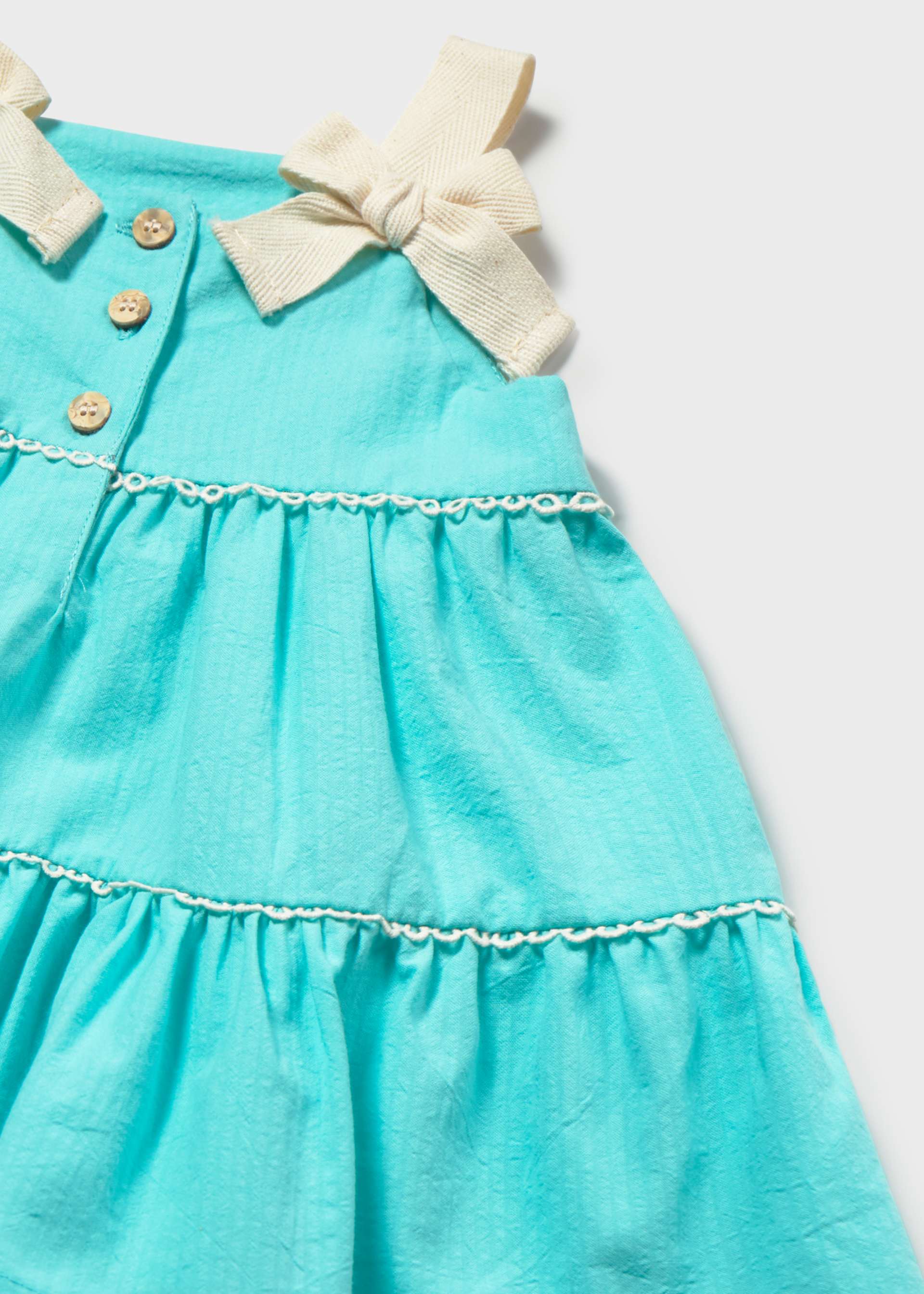 Vestido de rizo con moños bebé