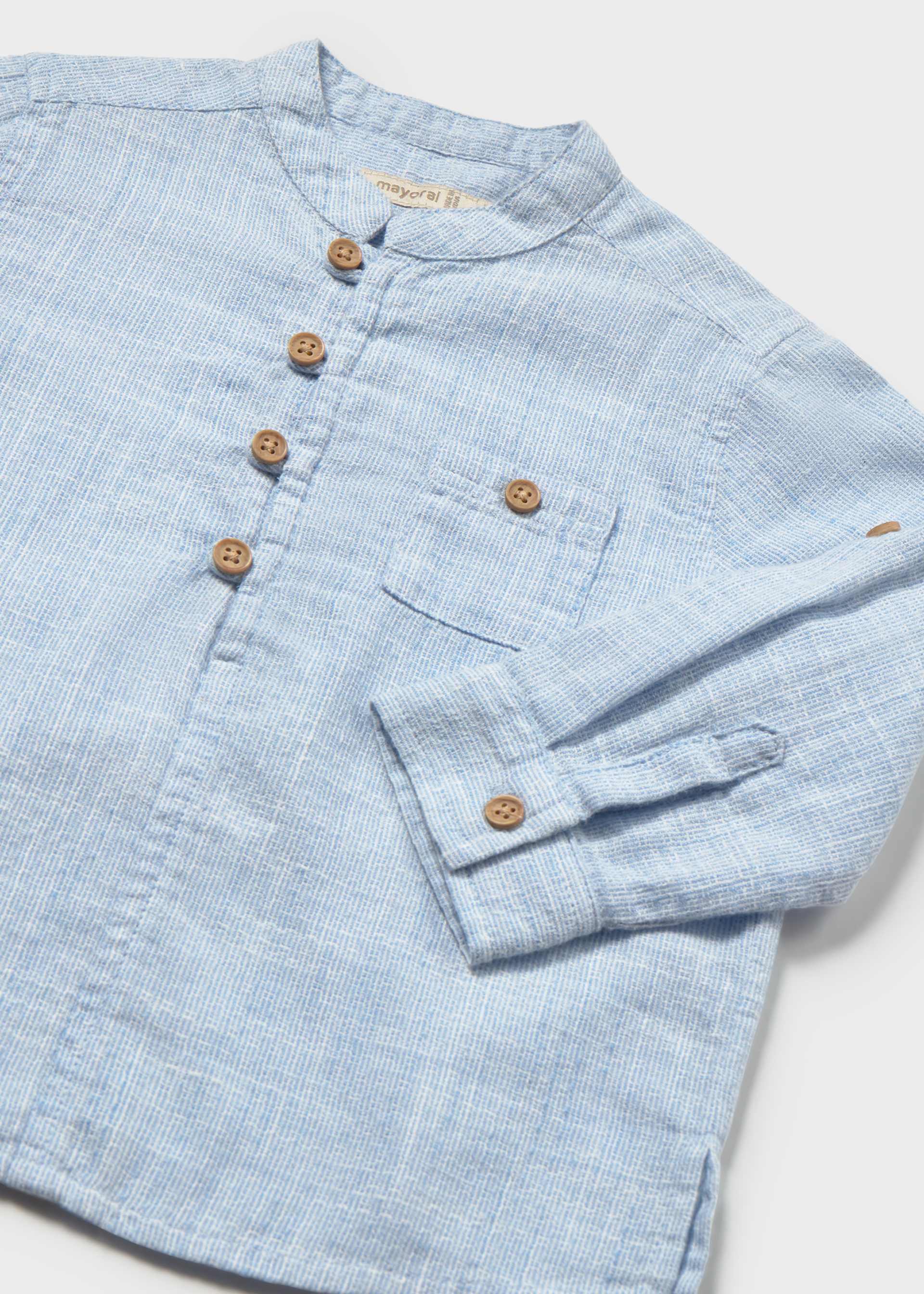 Chemise col mao bébé