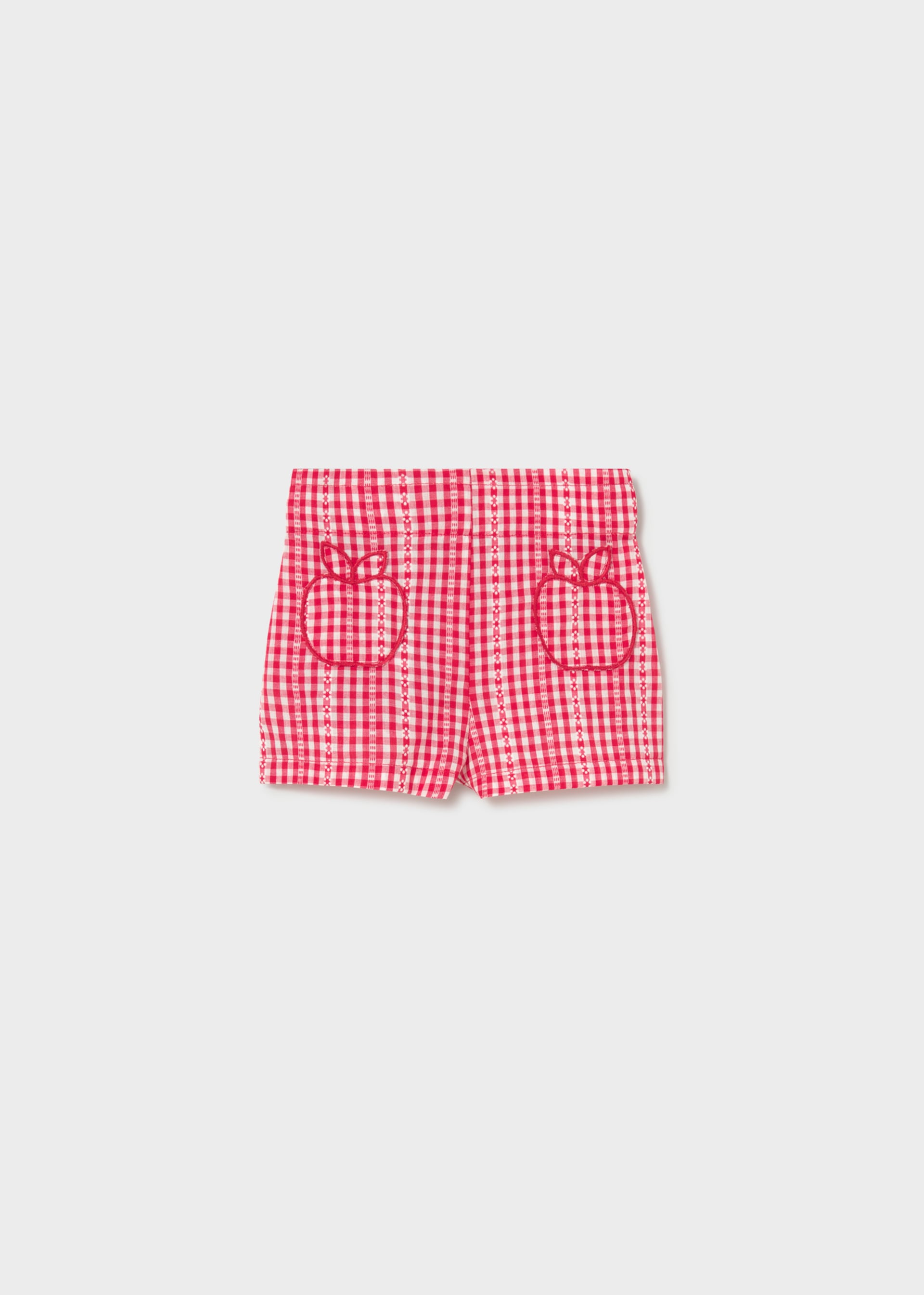 Pantalón vichy manzanas bebé