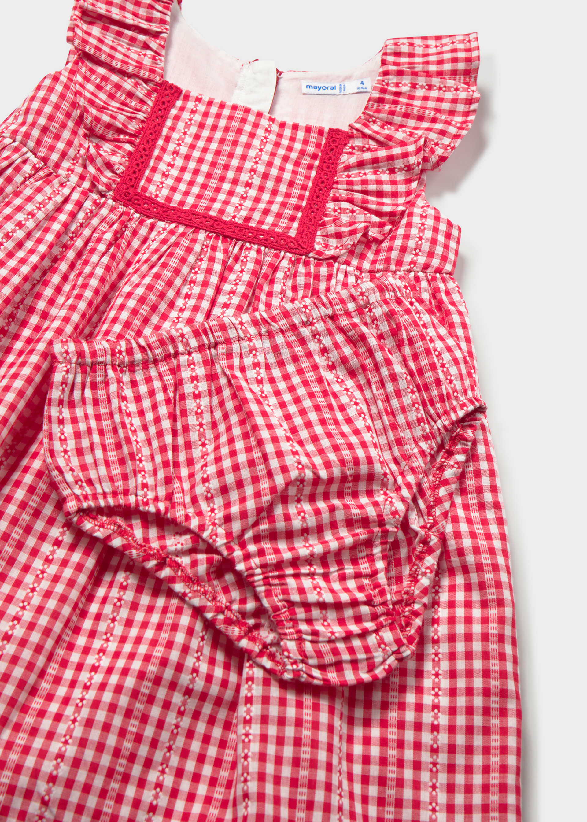 Robe avec bloomer vichy bébé