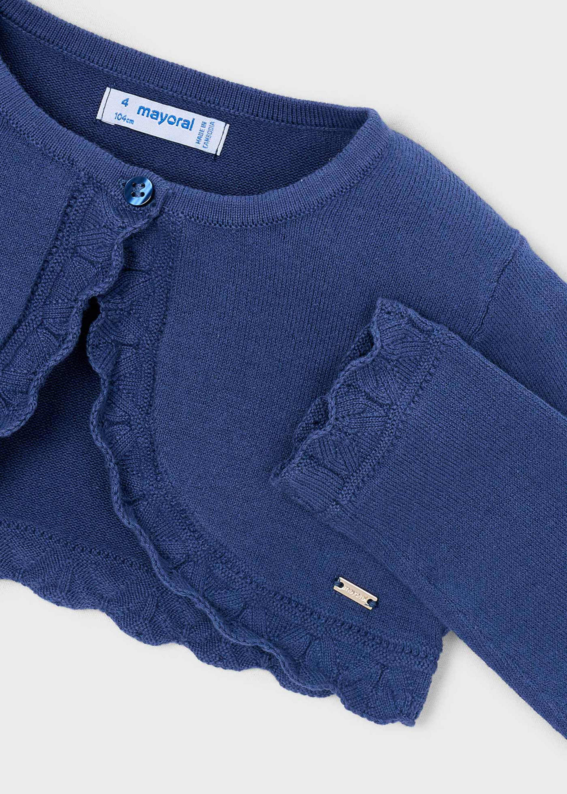 Cardigan tricot basic bambina