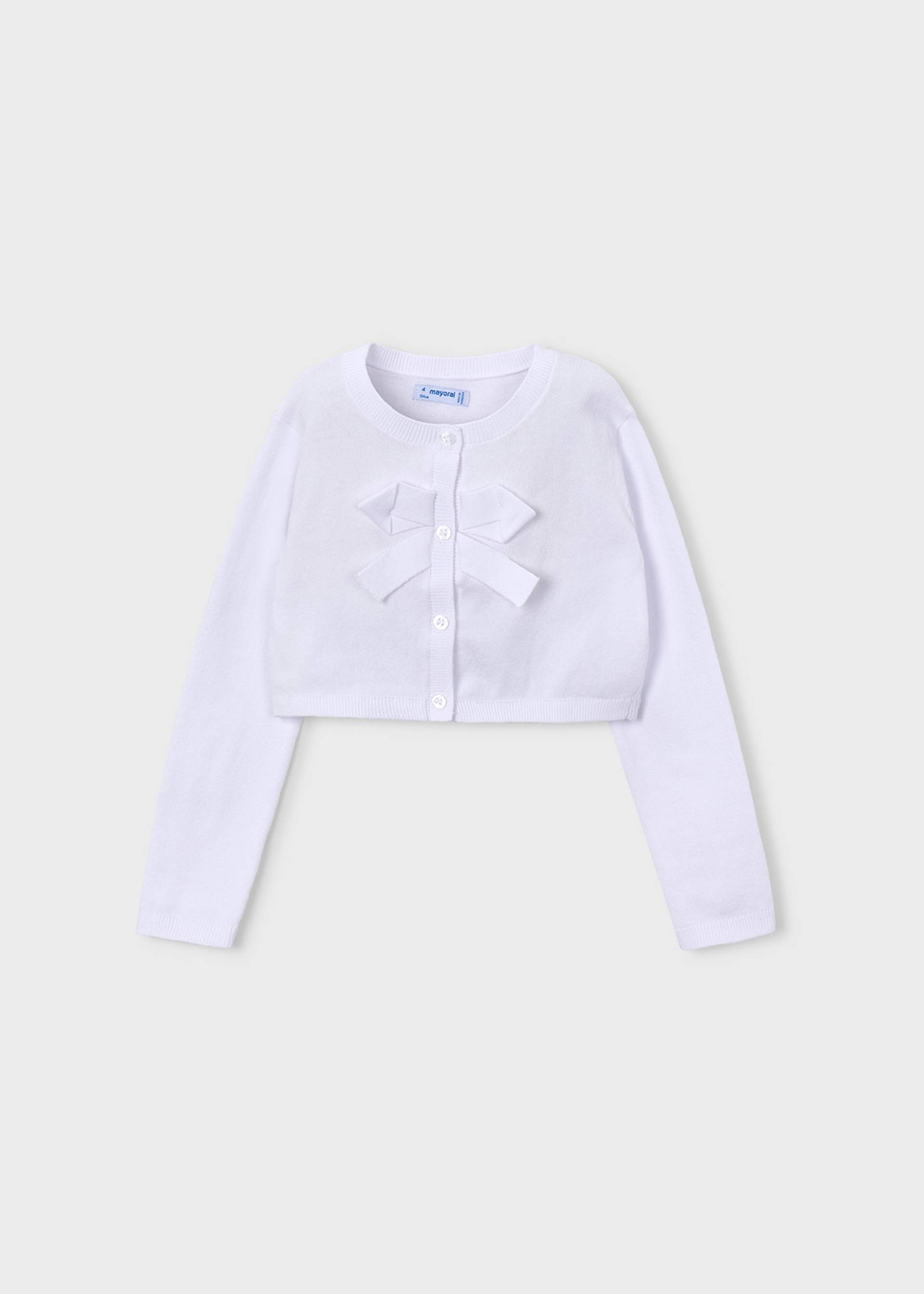 Bolero tricô básico menina
