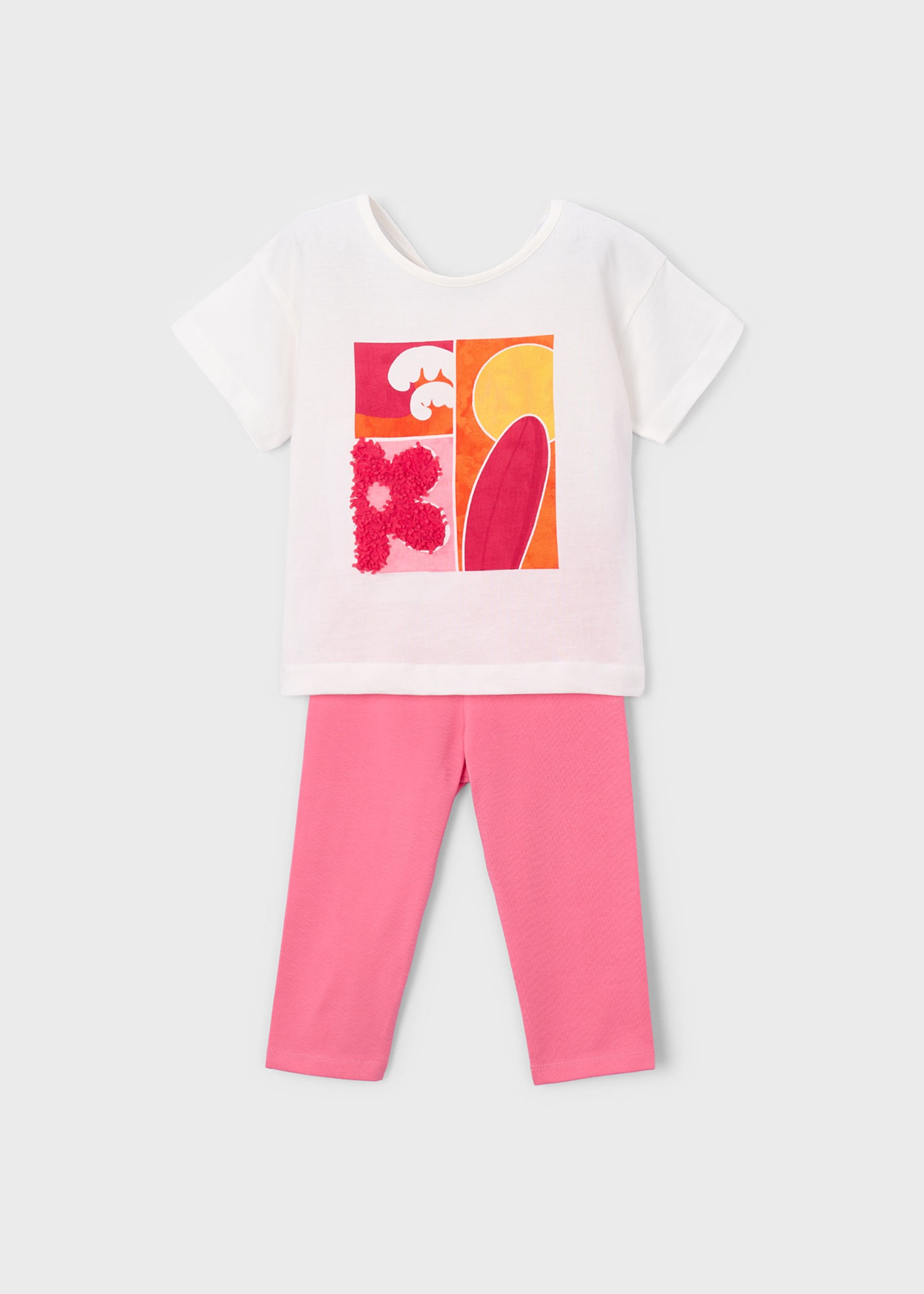 Conjunto legging pirata y playera niña