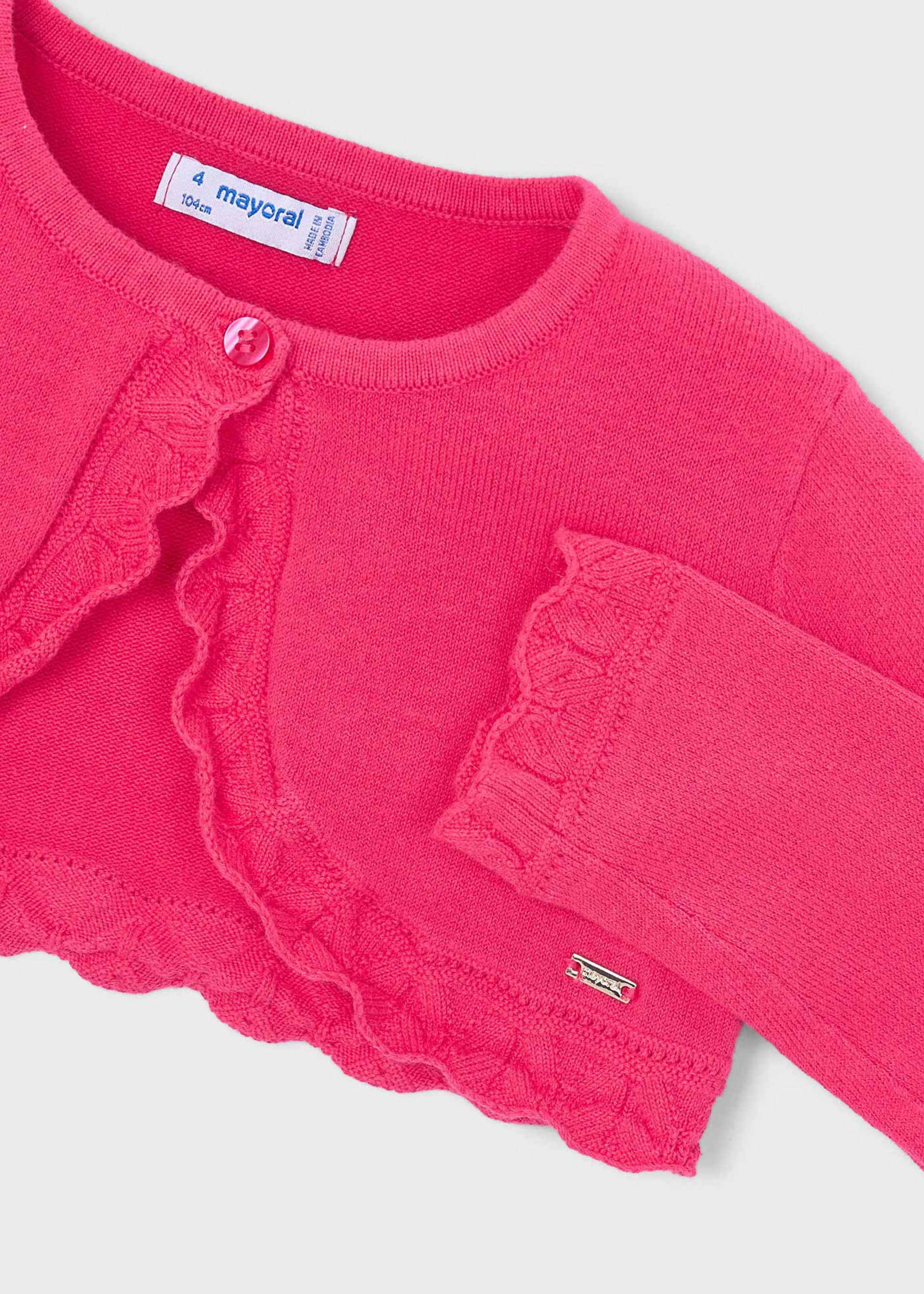 Girl Knit Crop Cardigan