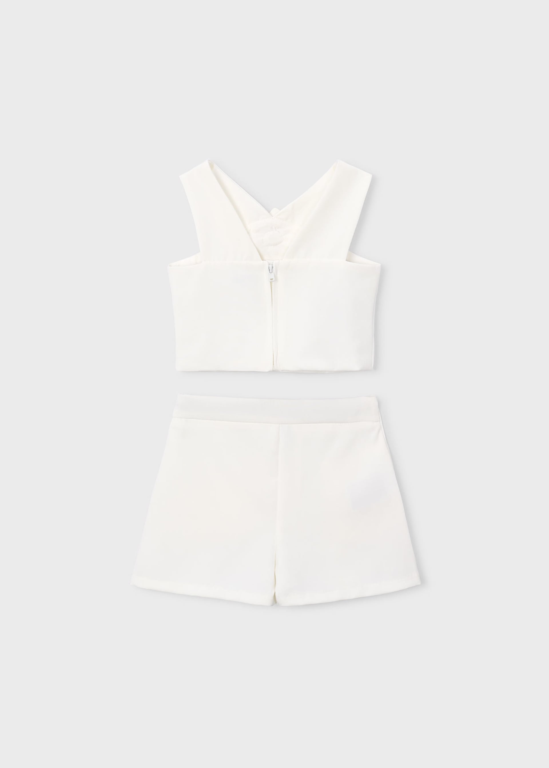 Girl Flower Applique Shorts and Top Set