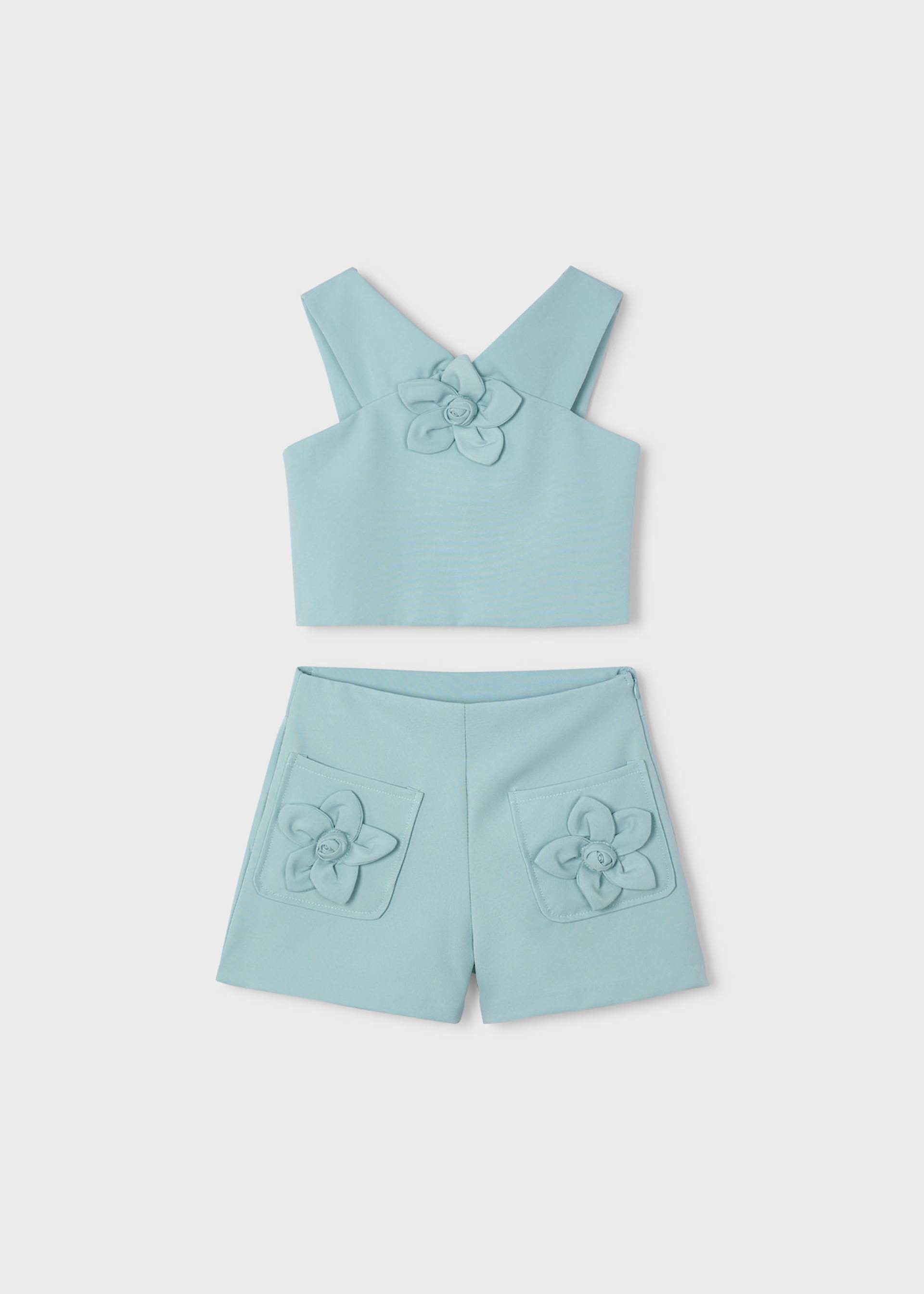 Set Shorts und Top Blume Mädchen