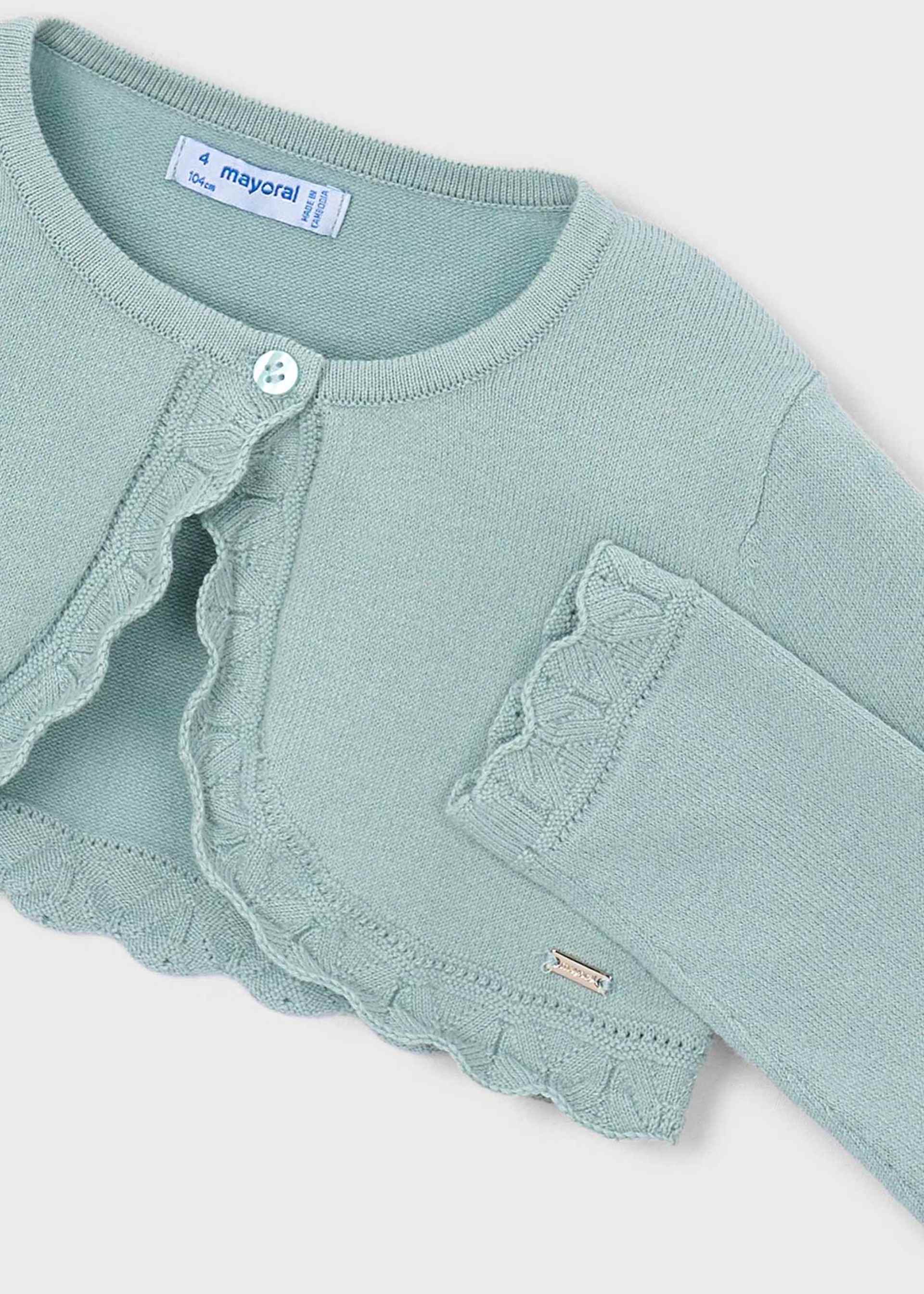 Bolero-Strickjacke basic Mädchen