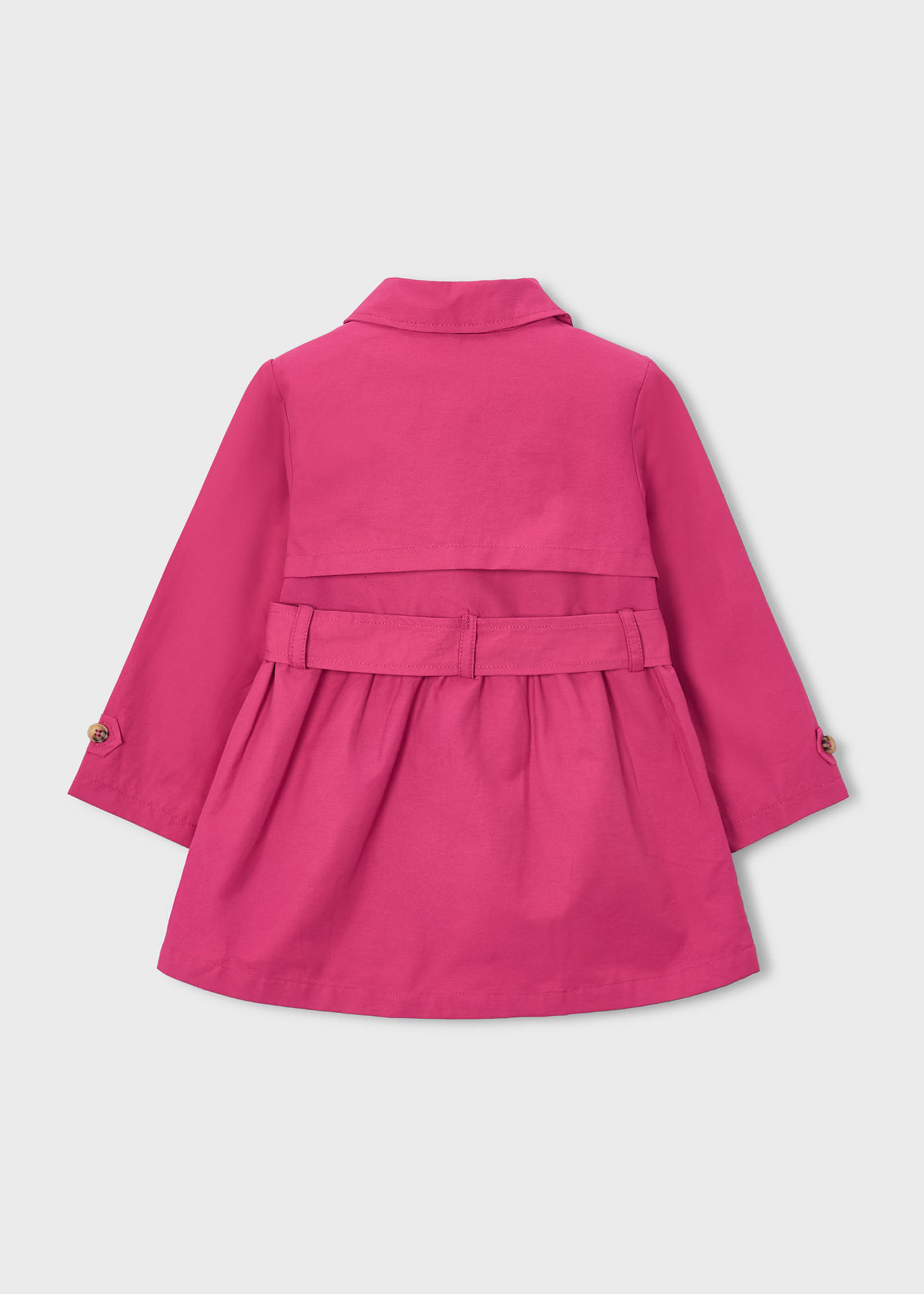 Gabardina con cinturón para niña