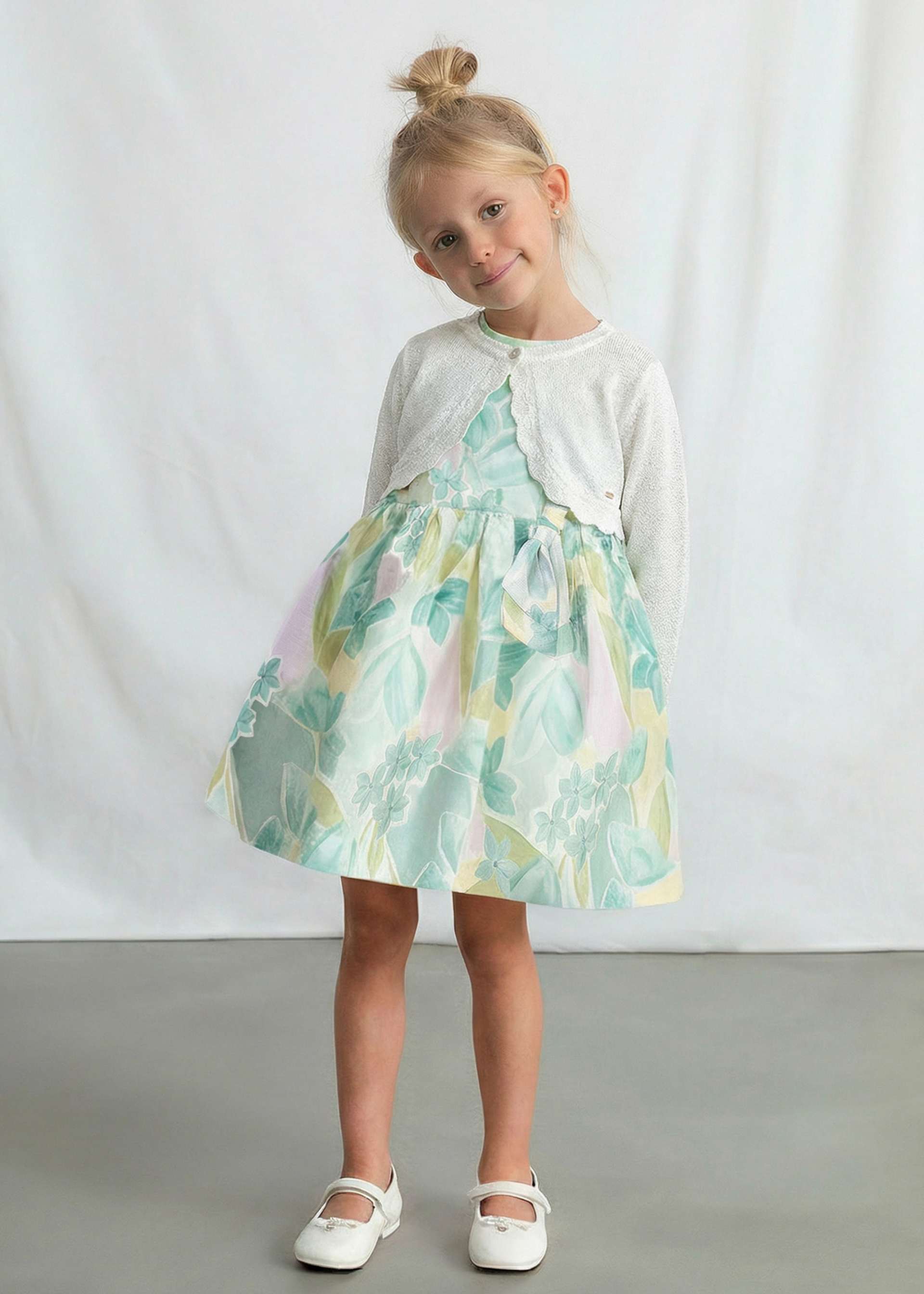 Girls basic bolero knitted cardigan