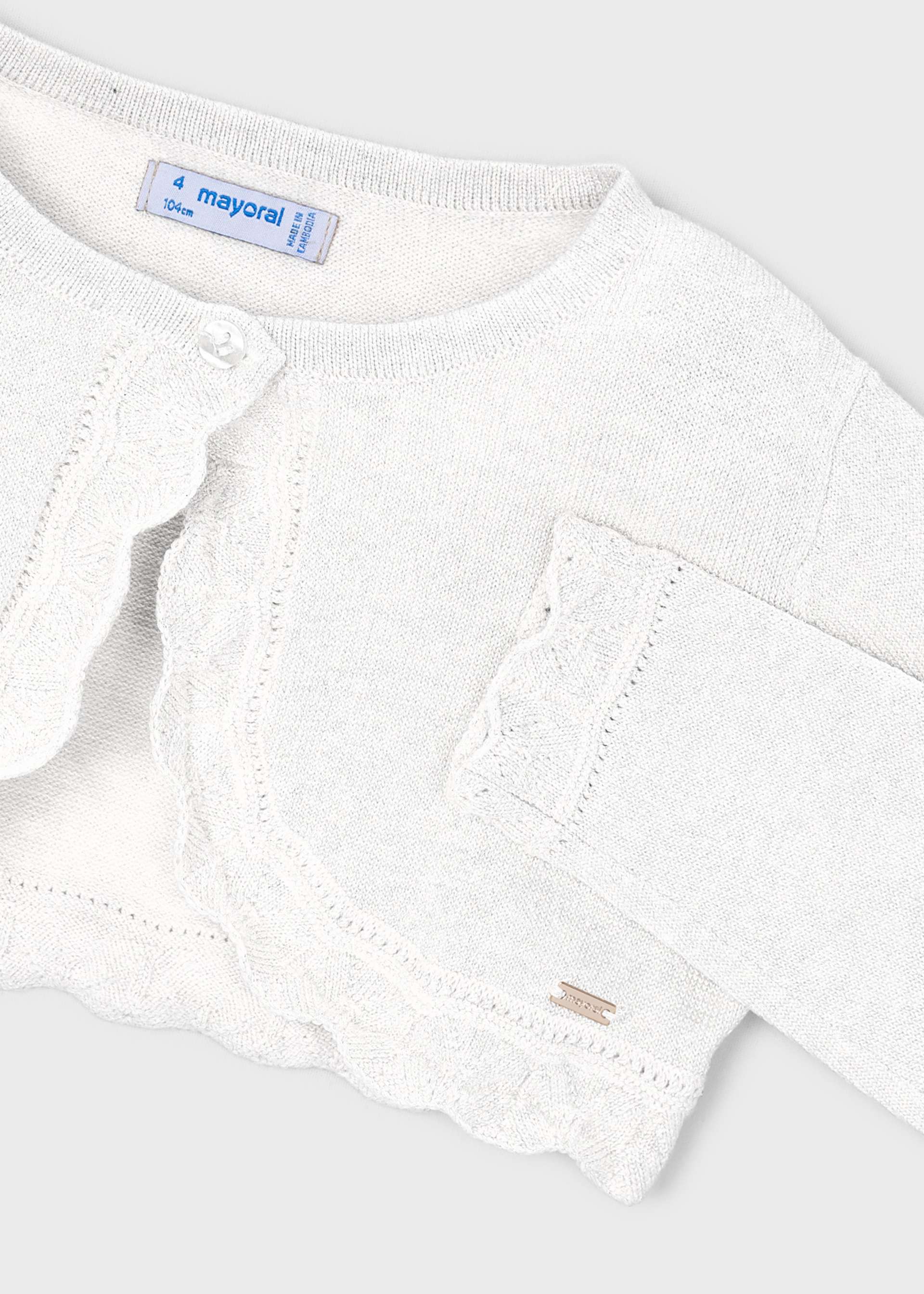 Bolero-Strickjacke basic Mädchen