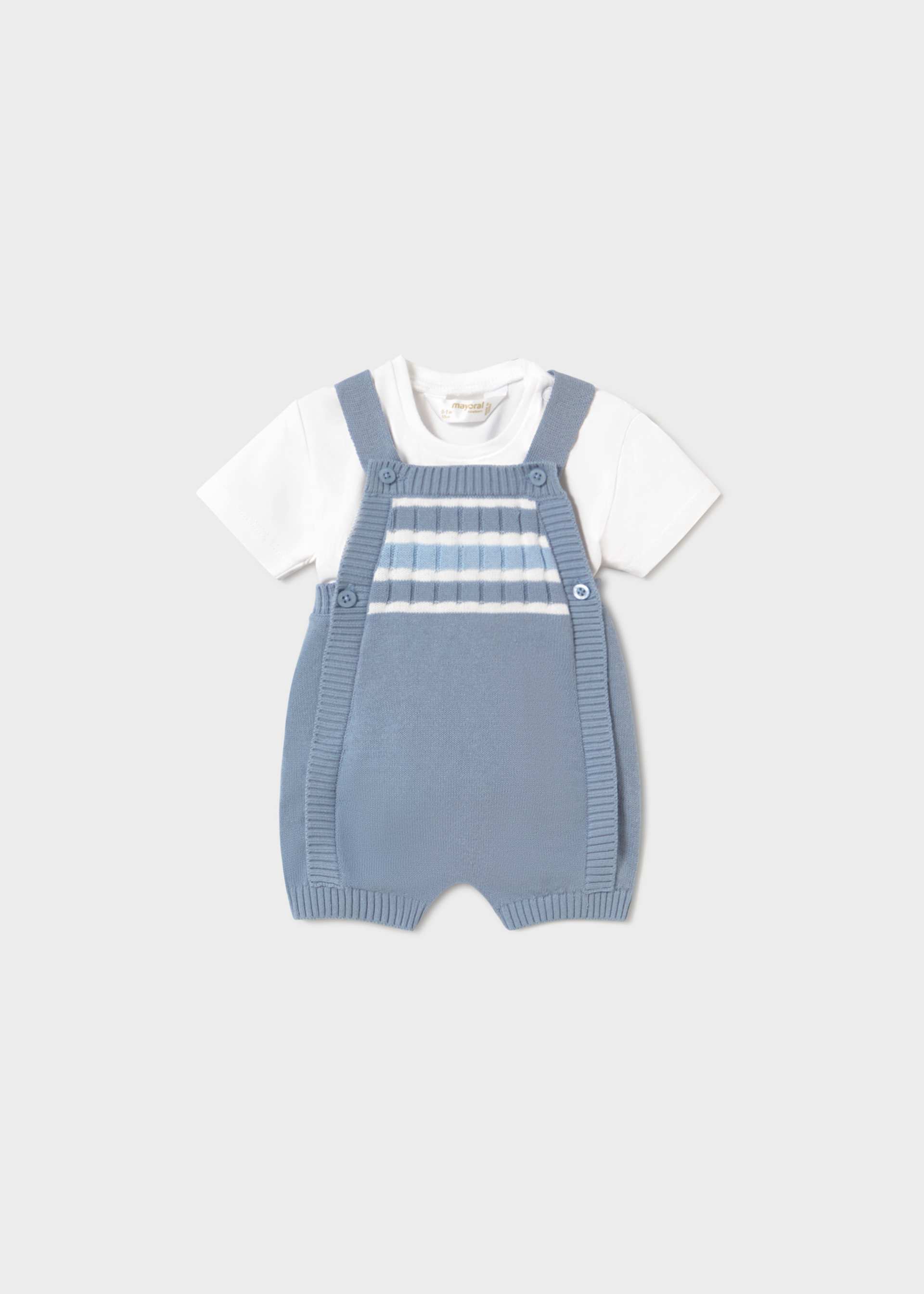 Conjunto peto y camiseta recién nacido