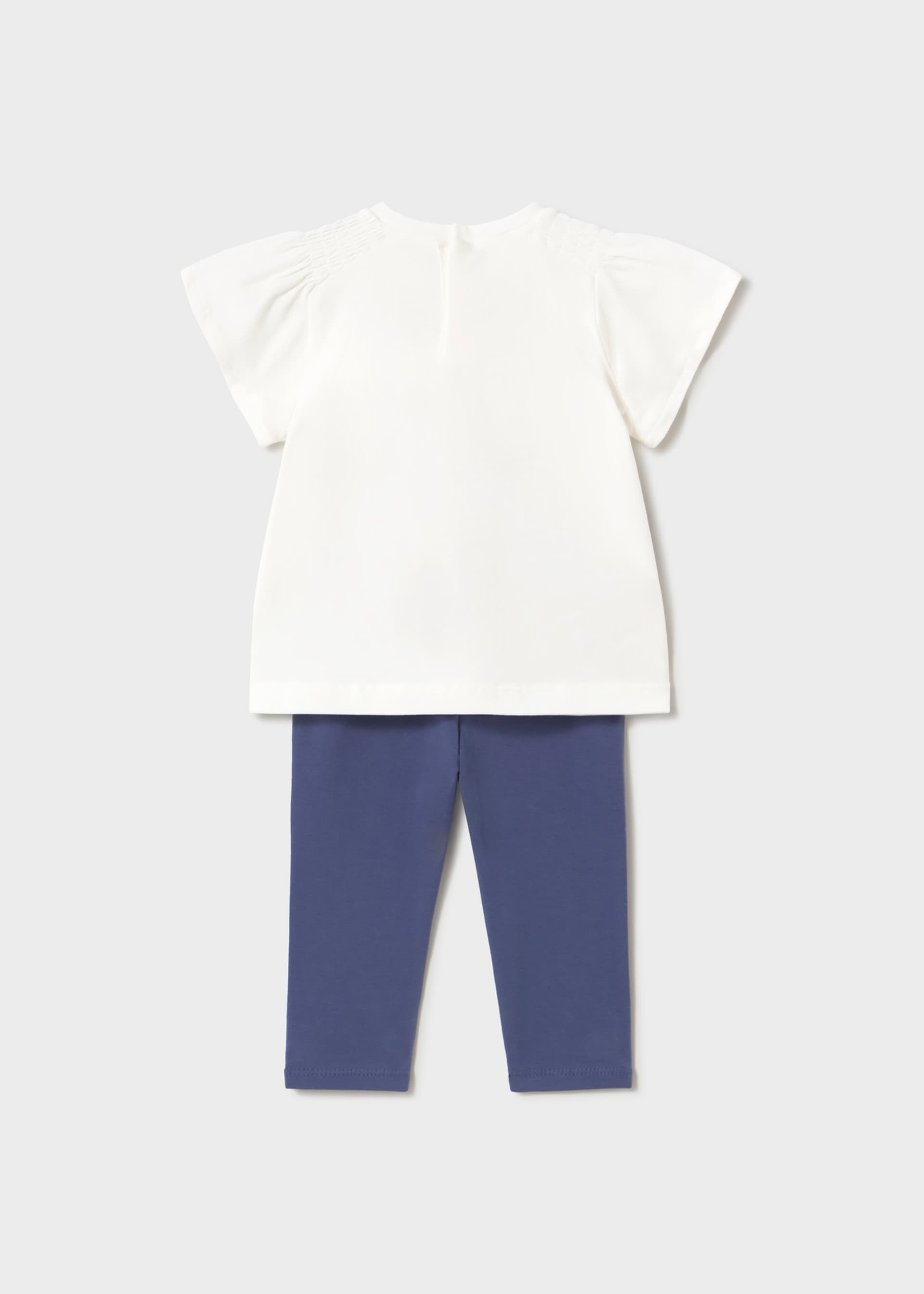 Set Leggings und T-Shirt Blume Baby