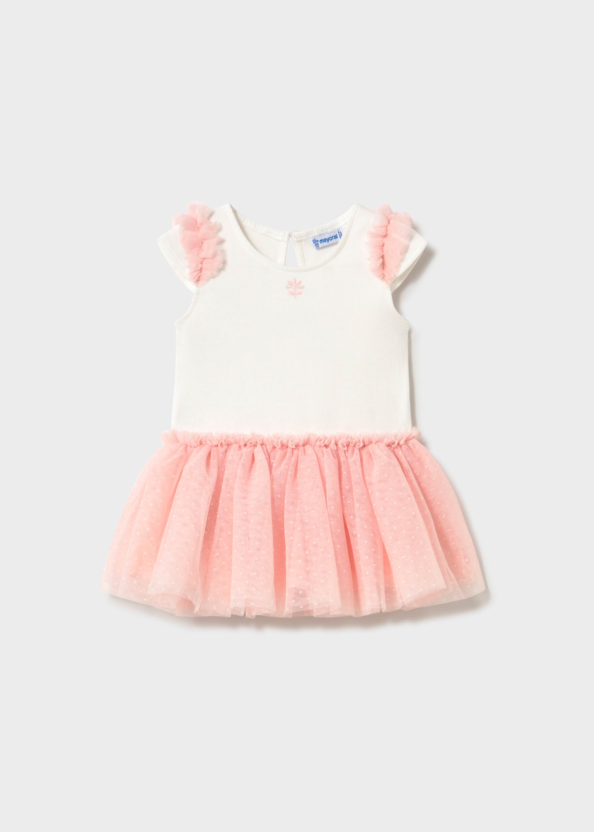 Baby dress combined with tutu