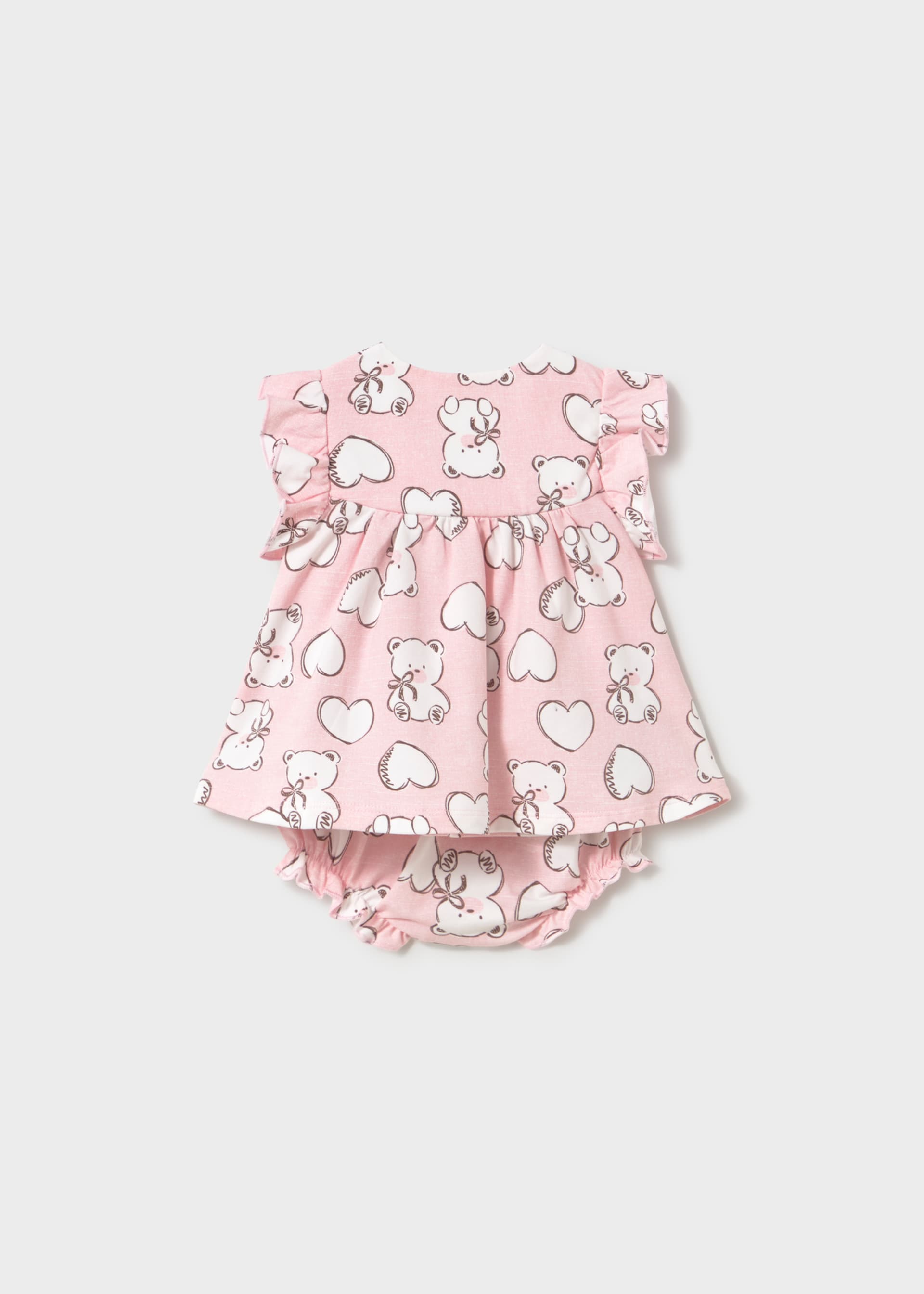 Vestido estampado recém nascida