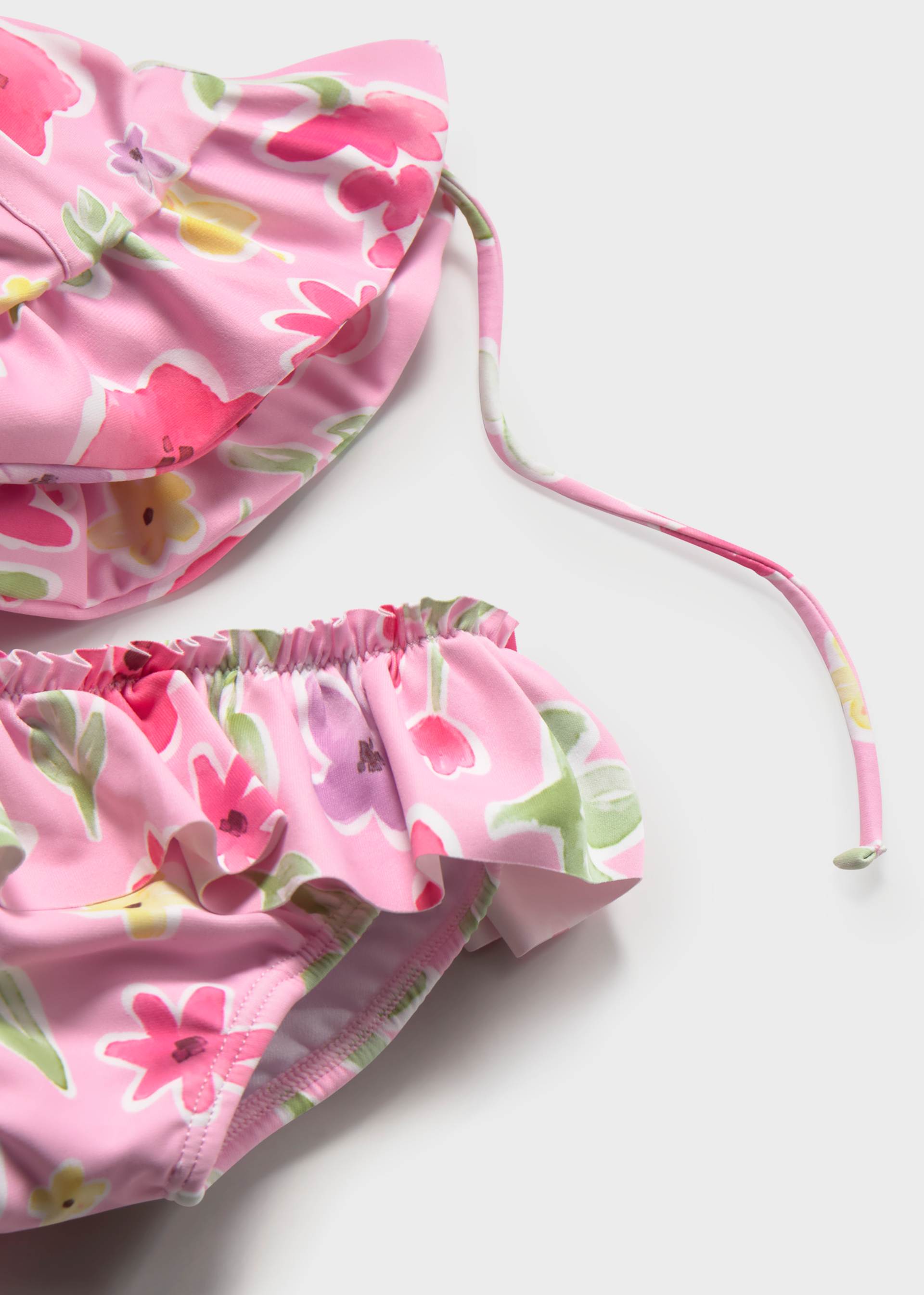 Newborn Girl 3-Piece Swim Set with Sun Protection