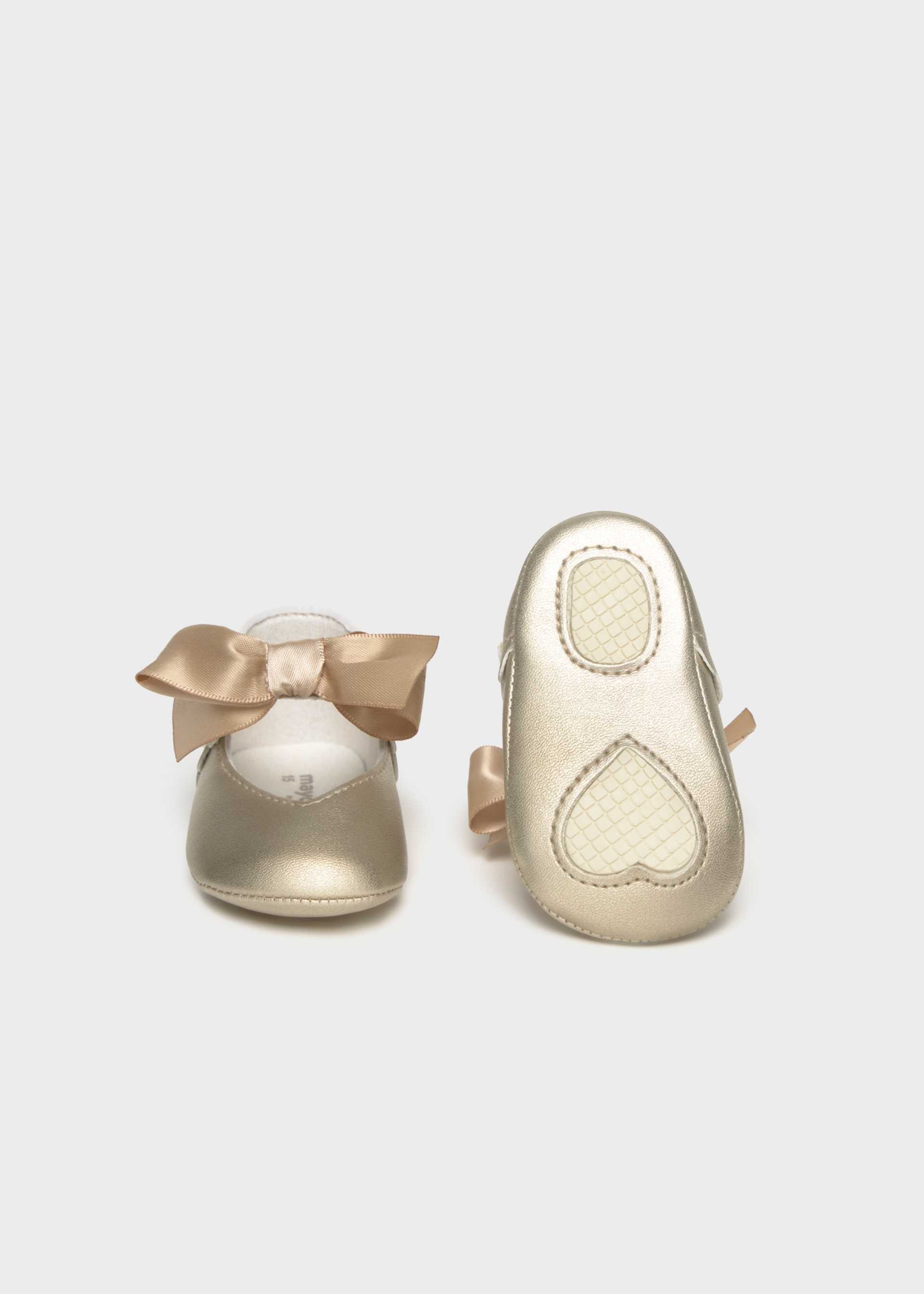 Ballerines cérémonie nœud nouveau-né