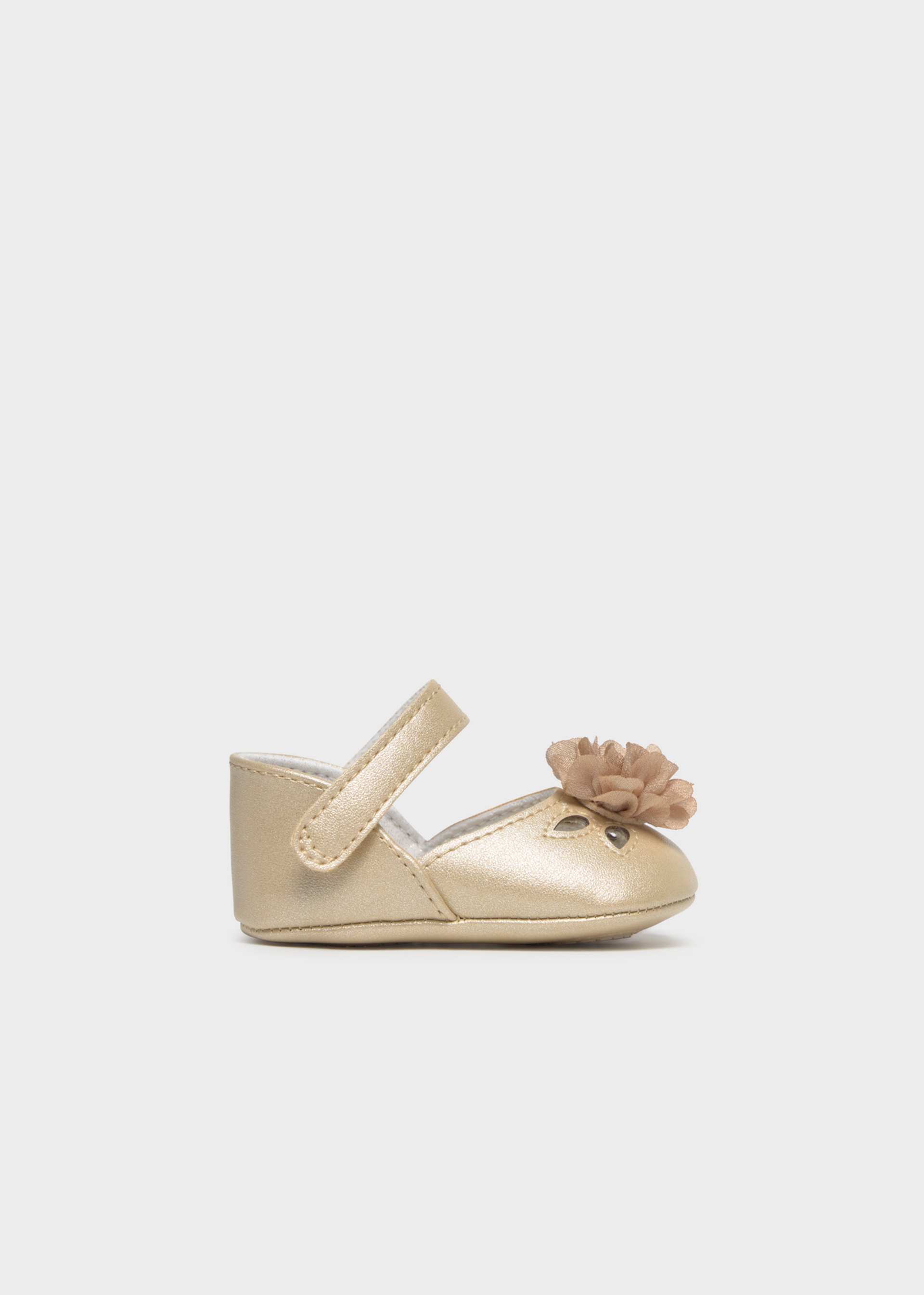 Ballerines cérémonie fleur nouveau-né