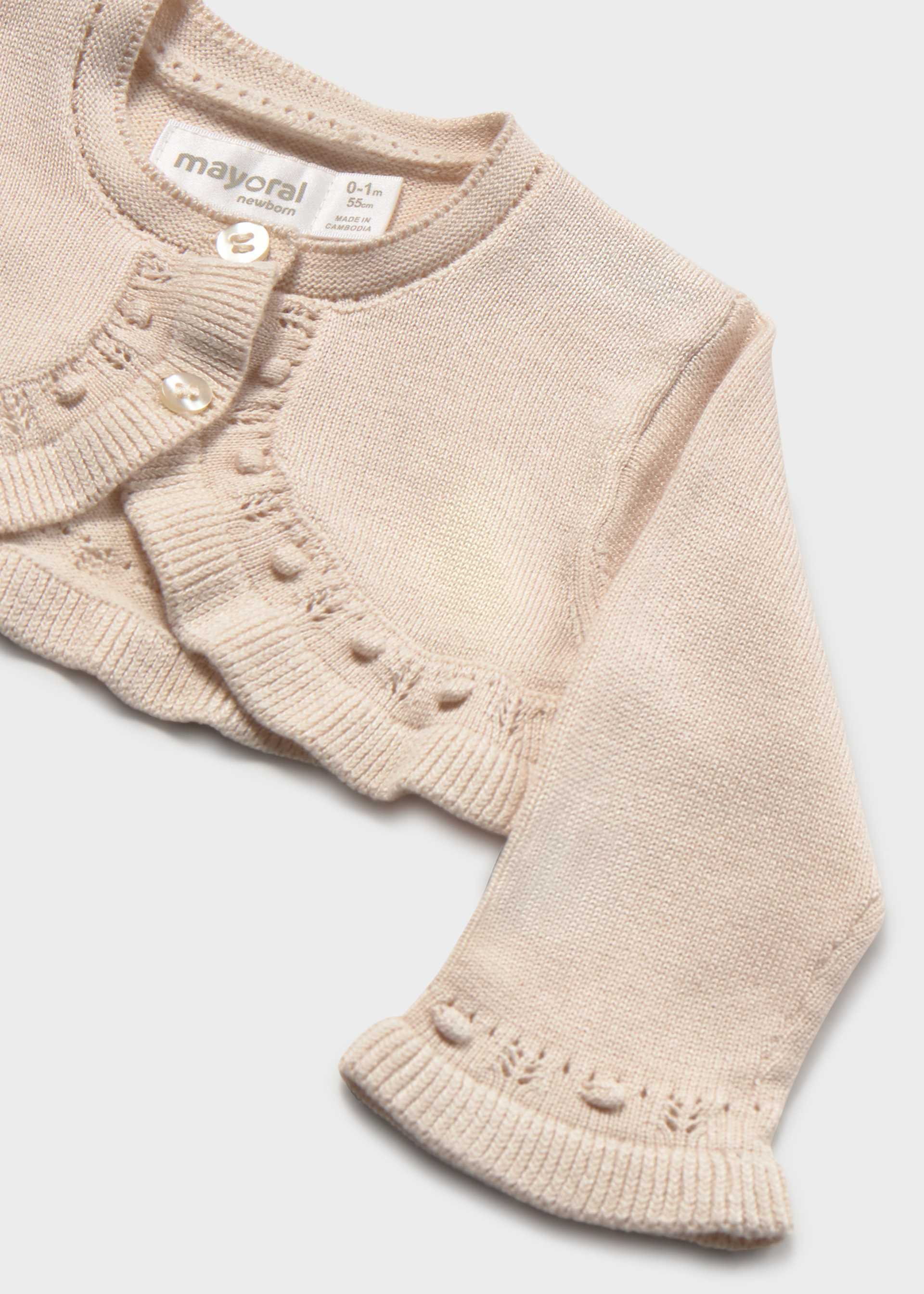 Torera tricot básica recién nacida