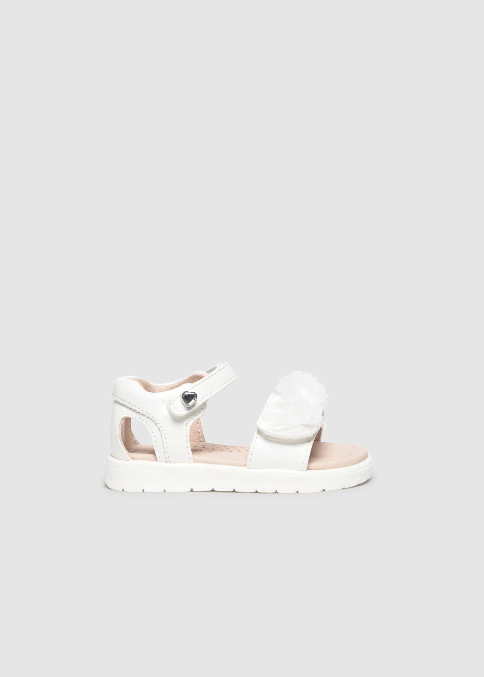 Baby Girl Sandals with Tulle Details