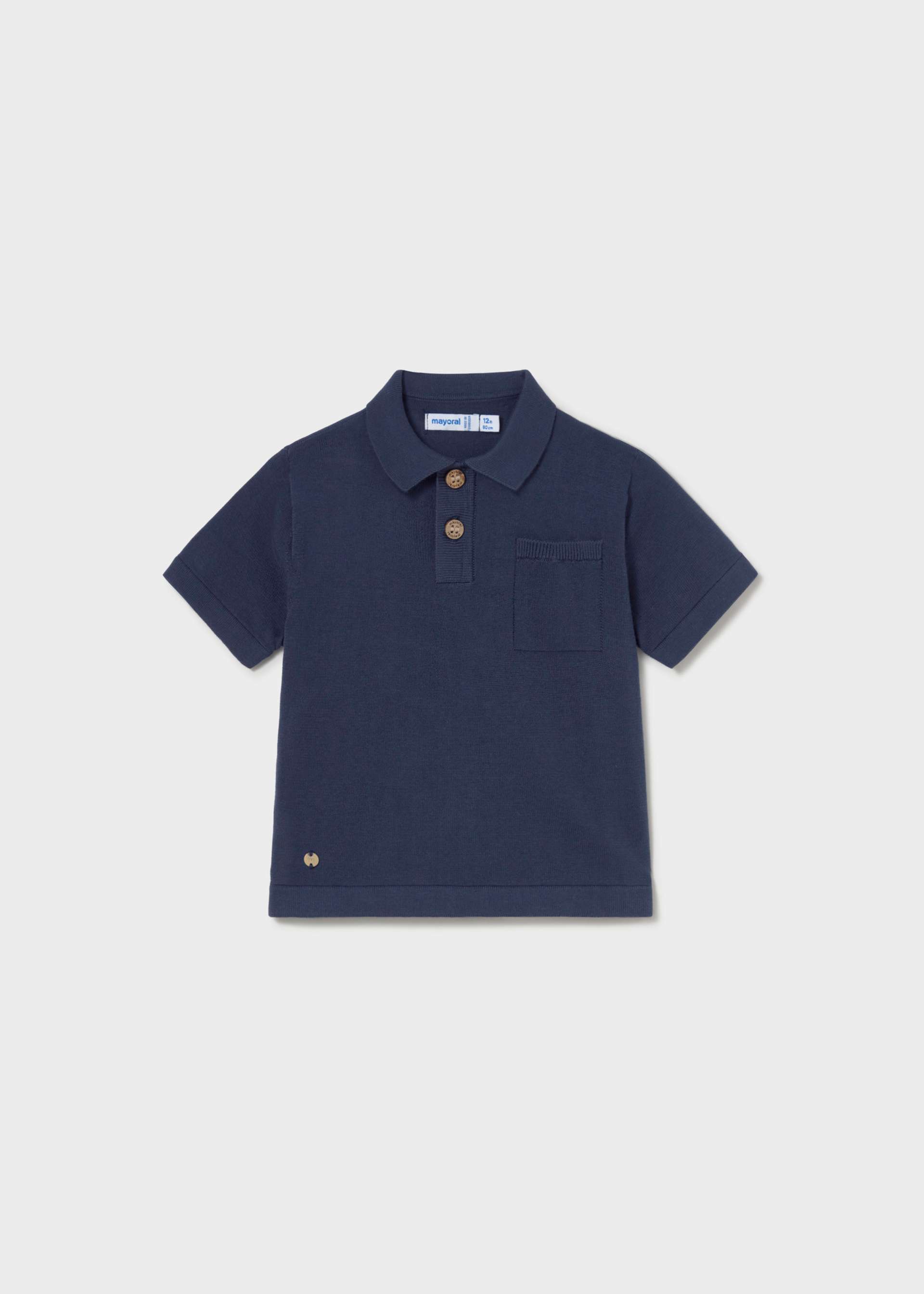 Baby knitted polo shirt