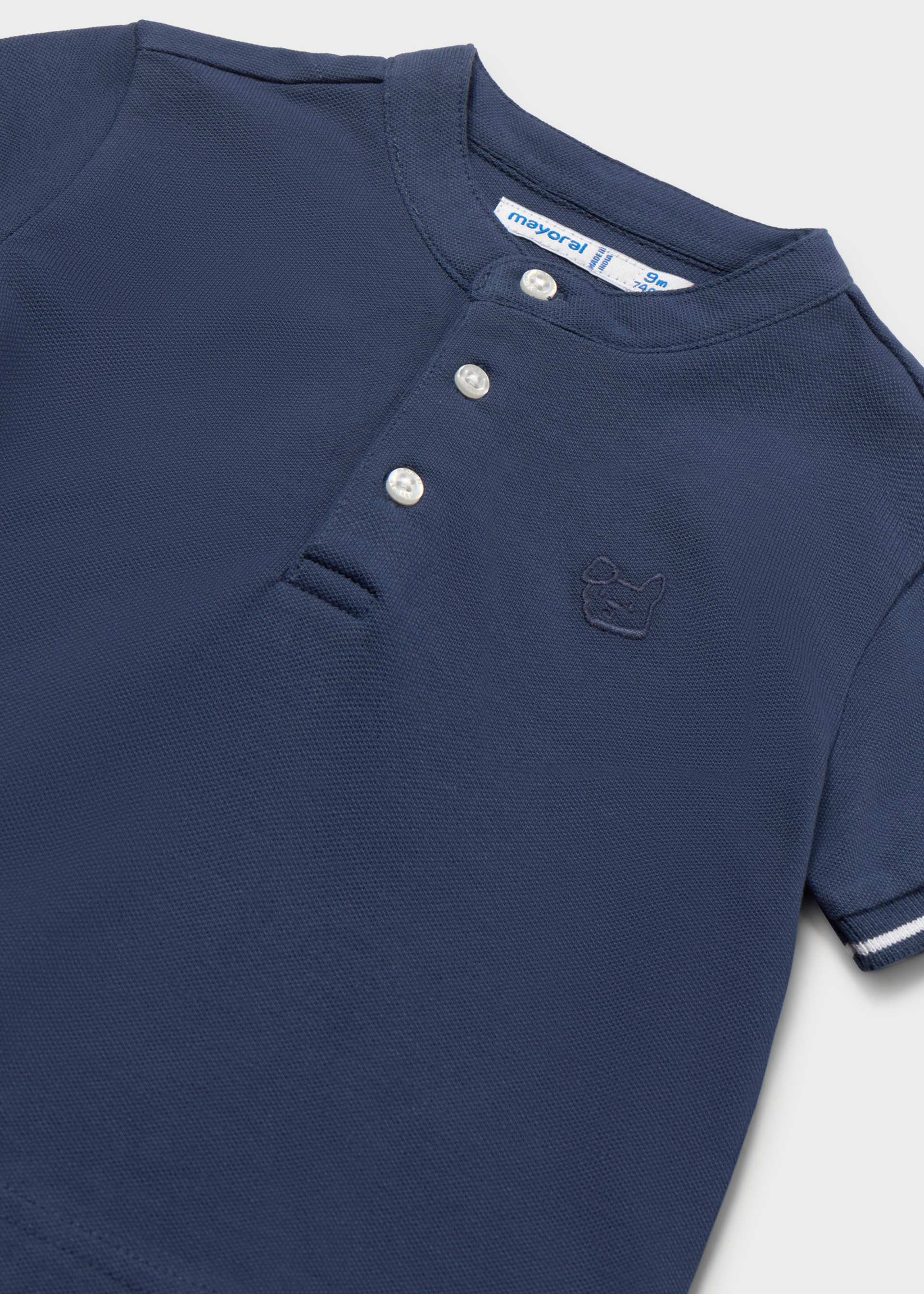 Polo collo alla coreana neonato
